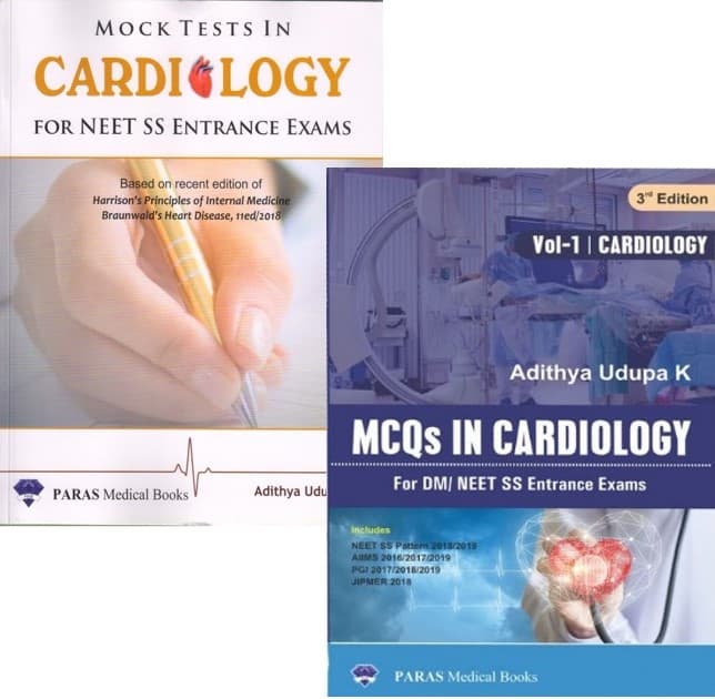 Mock Tests In Cardiology For NEET SS Entrance Exams 1st/2020 + MCQs In Cardiology For DM/NEET SS Entrance Exams 3rd/2019 + Supplementary Book 3rd/2019 (combo)