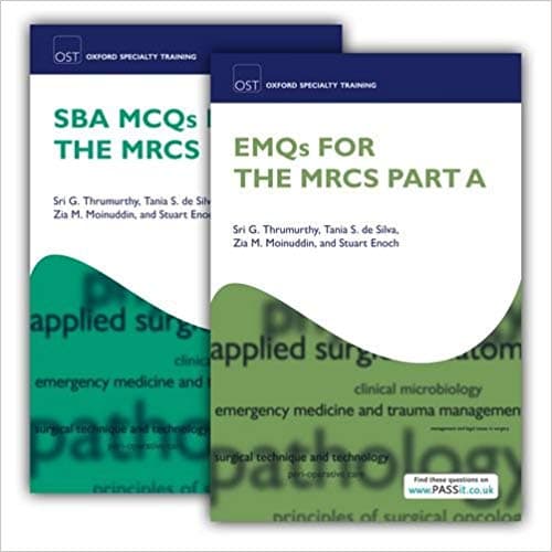 SBA MCQs and EMQs for the MRCS Part A (2 Vols.) 1st/2014