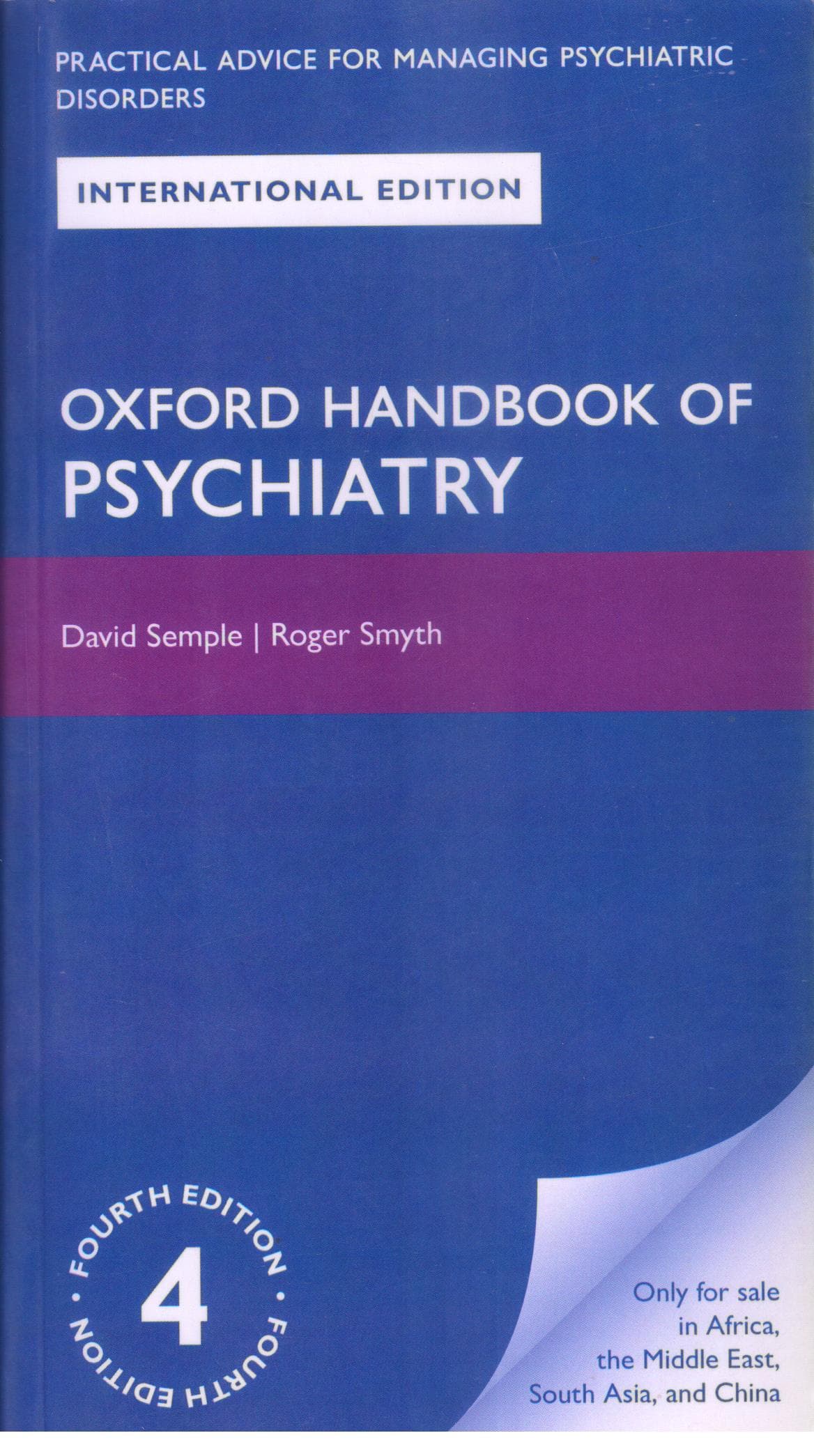 Oxford Handbook of Psychiatry 4th/2019