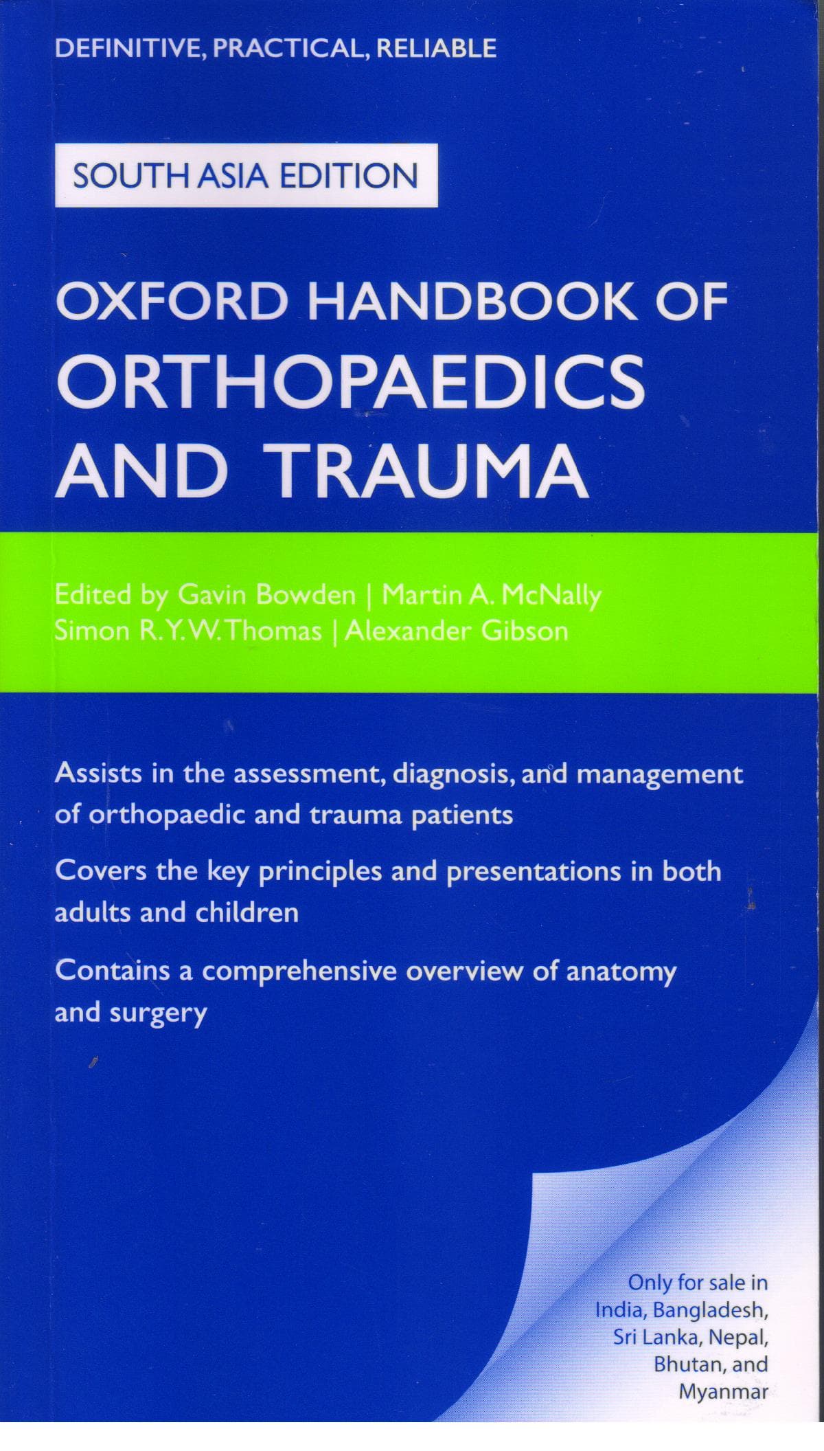 Oxford Handbook of Orthopaedics and Trauma 1st SAE/2019