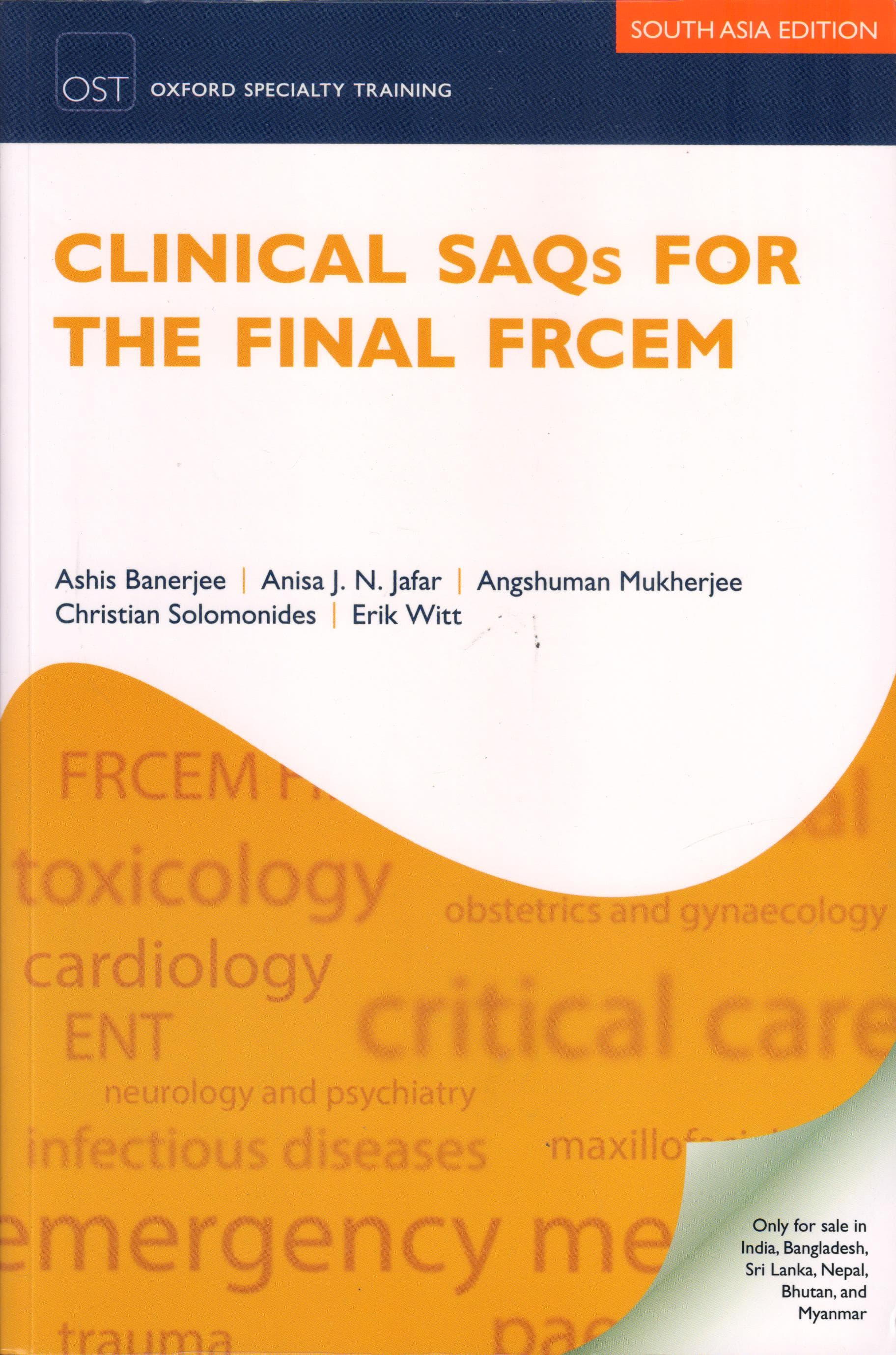 Clinical SAQs for the Final FRCEM 1st/2019