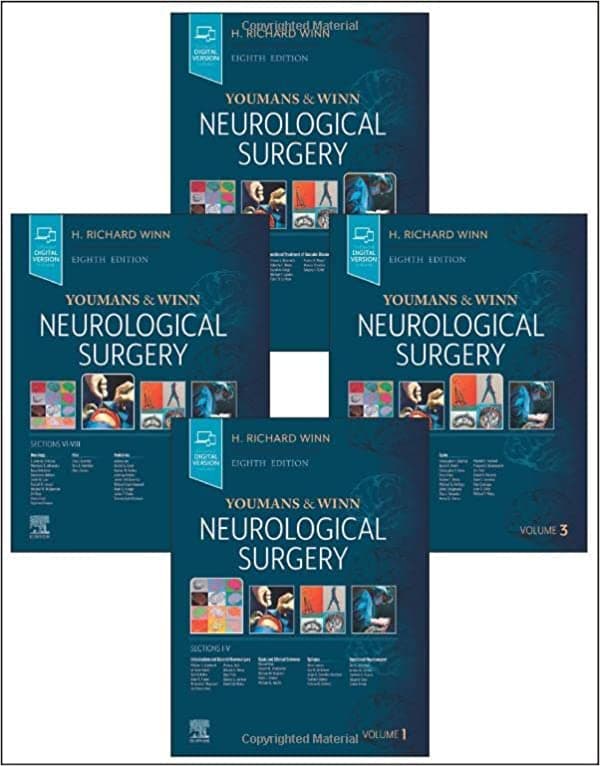 Youmans and Winn Neurological Surgery 8th/2022 (4 Vols)