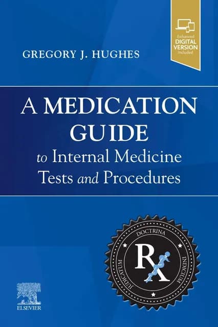 Medication Guide to Internal Medicine Tests and Procedures 1st/2022