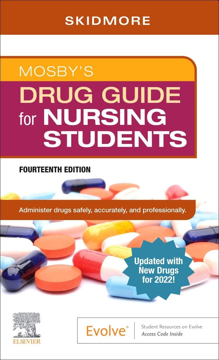 Mosbys Drug Guide for Nursing Students with 2022 Update 14th/2022