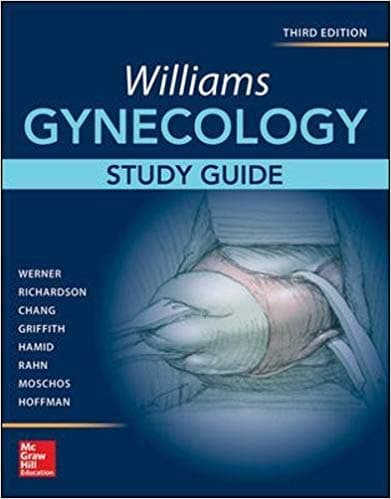 Williams Gynecology Study Guide 3rd/2016