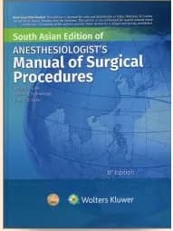 Anesthesiologist's Manual of Surgical Procedures 6th SAE/2020