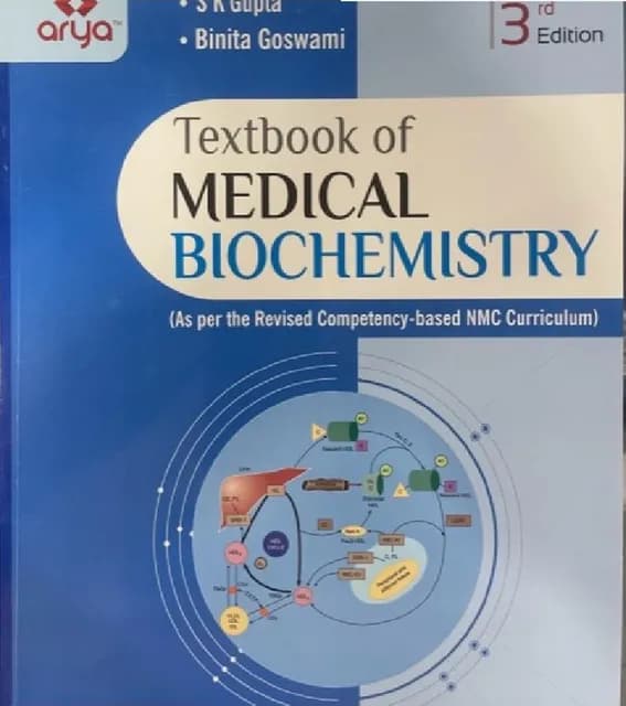 Textbook Of Medical Biochemistry 3rd/2023