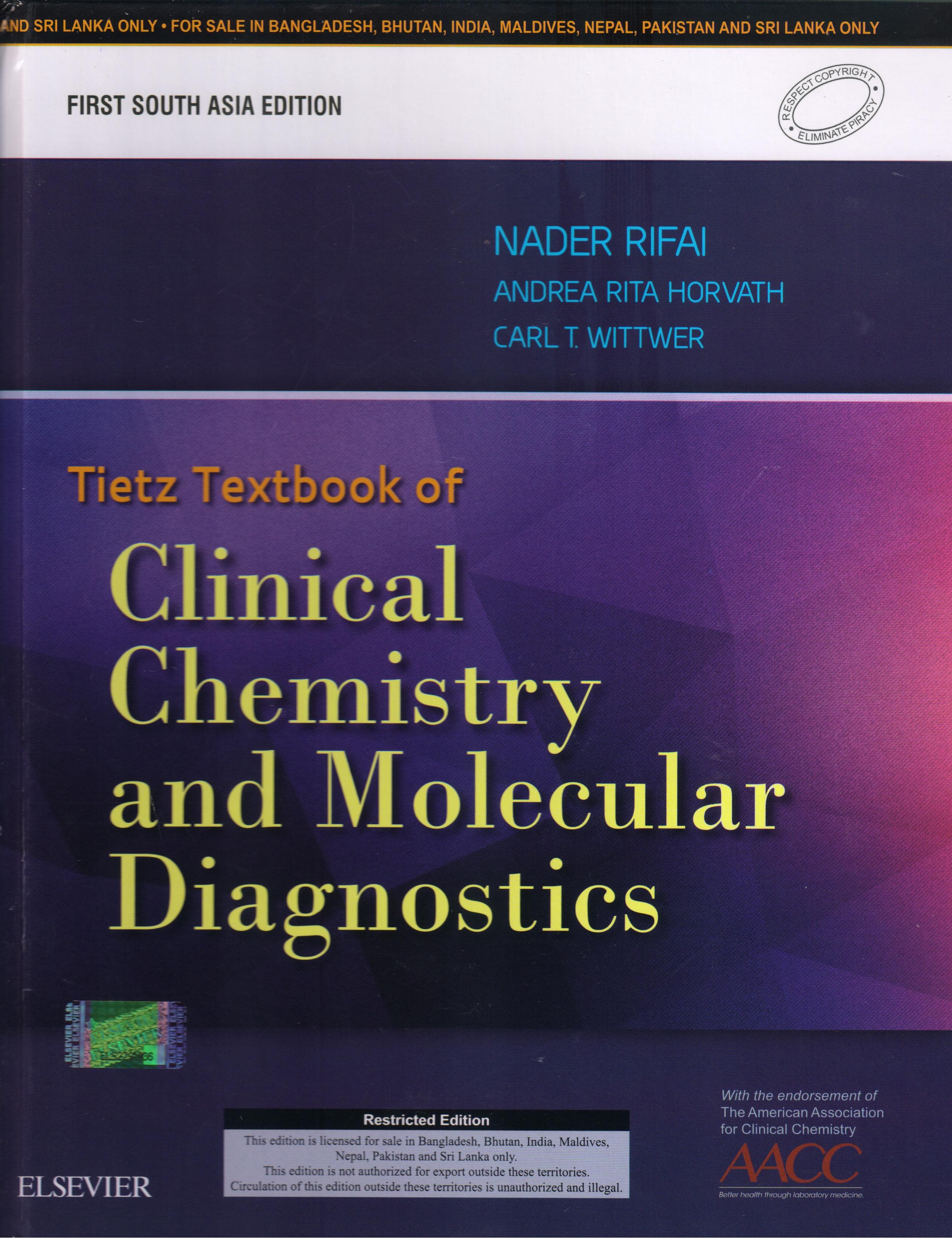 Tietz Textbook of Clinical Chemistry and Molecular Diagnostics 1st SAE/2018