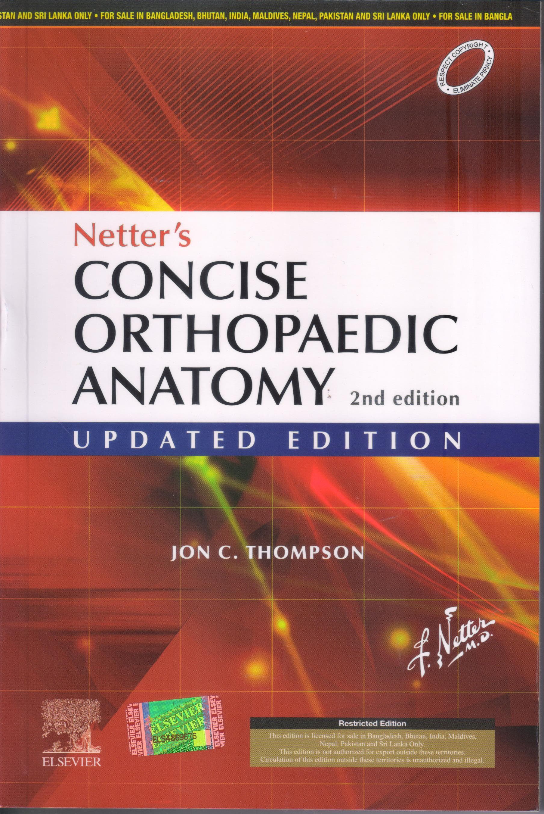 Netters Concise Orthopaedic Anatomy 2nd SAE/2019