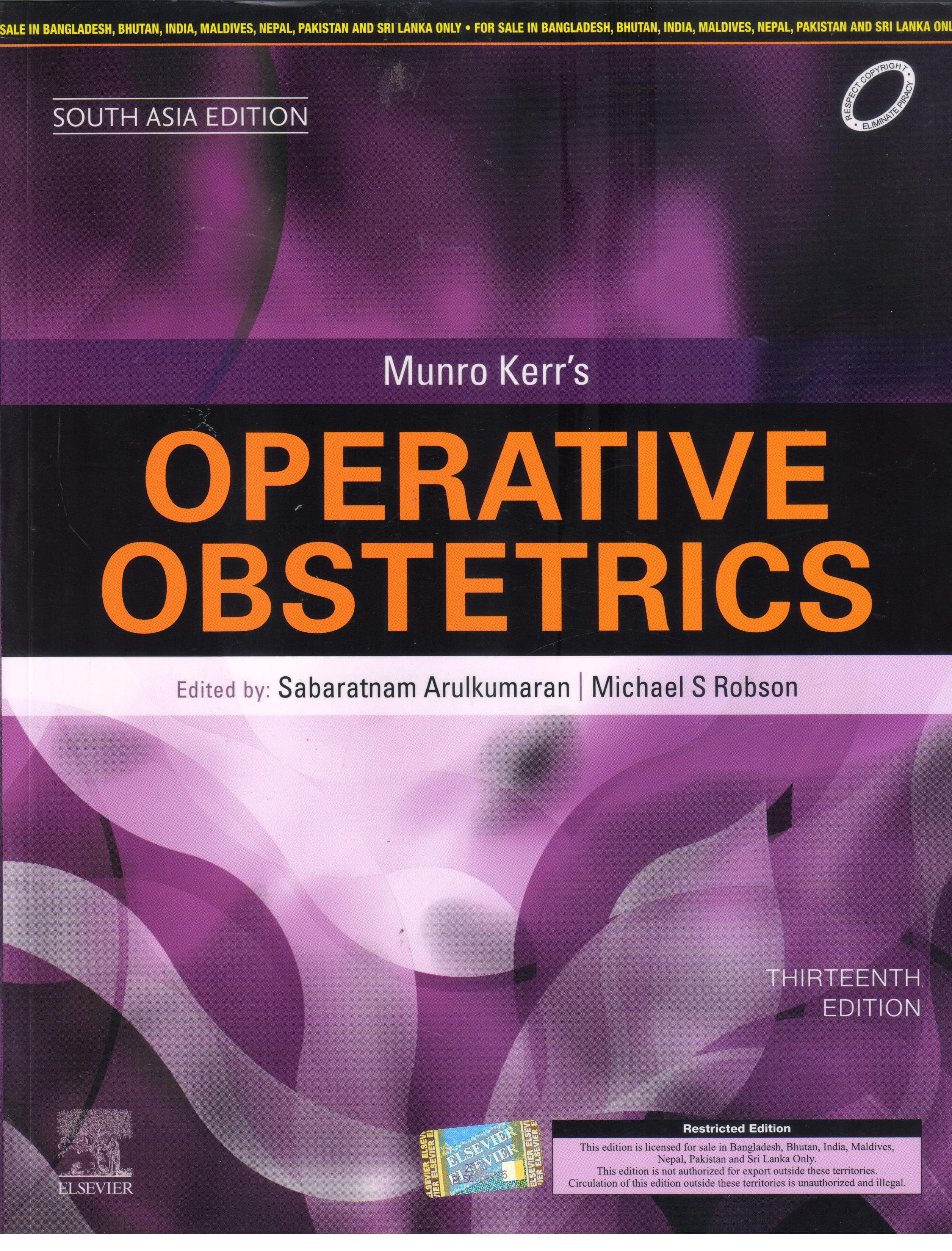 Munro Kerr's Operative Obstetrics 13th SAE/2020