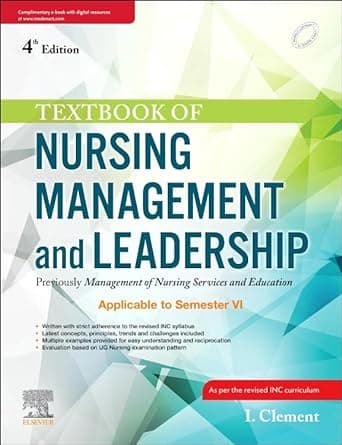 Textbook of Nursing Management and Leadership 4th/2023