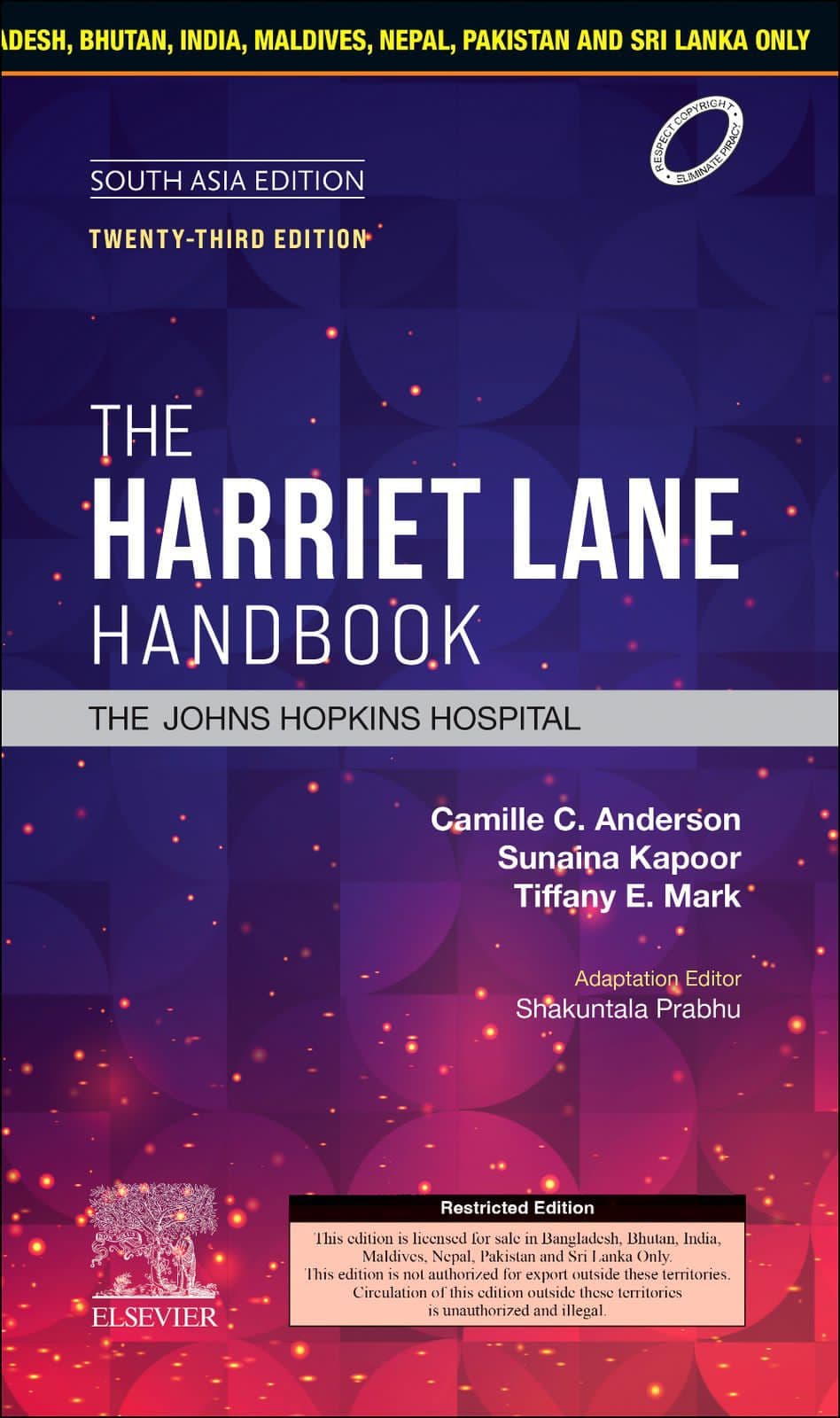 Harriet Lane Handbook 23rd SAE/2023