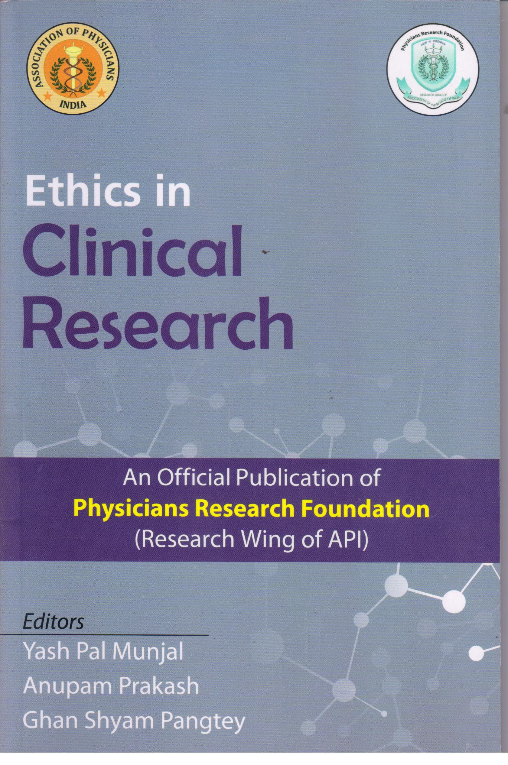 Ethics in Clinical Research 1st/2019