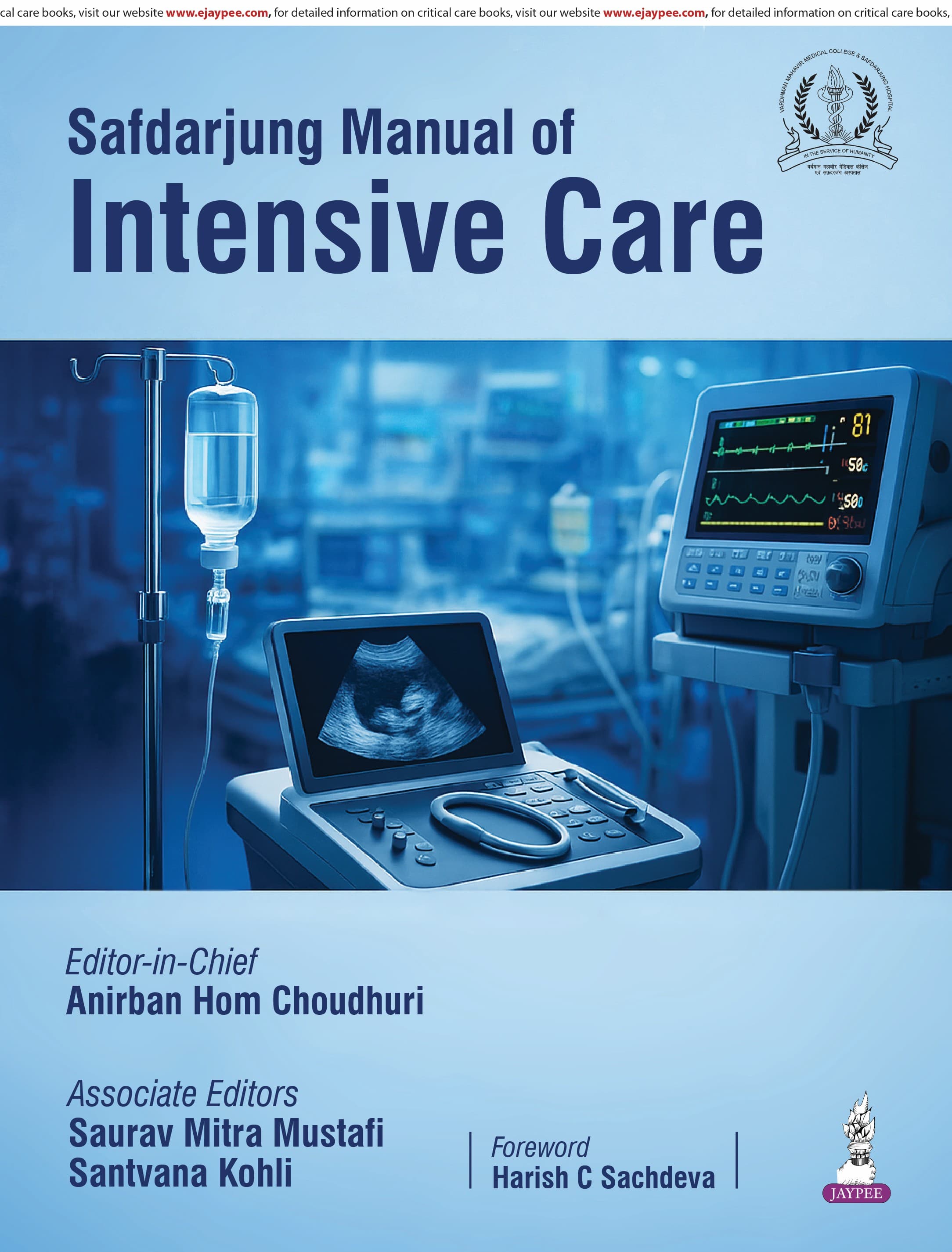 Safdarjung Manual of Intensive Care for Critical Care Physicians 1st/2027