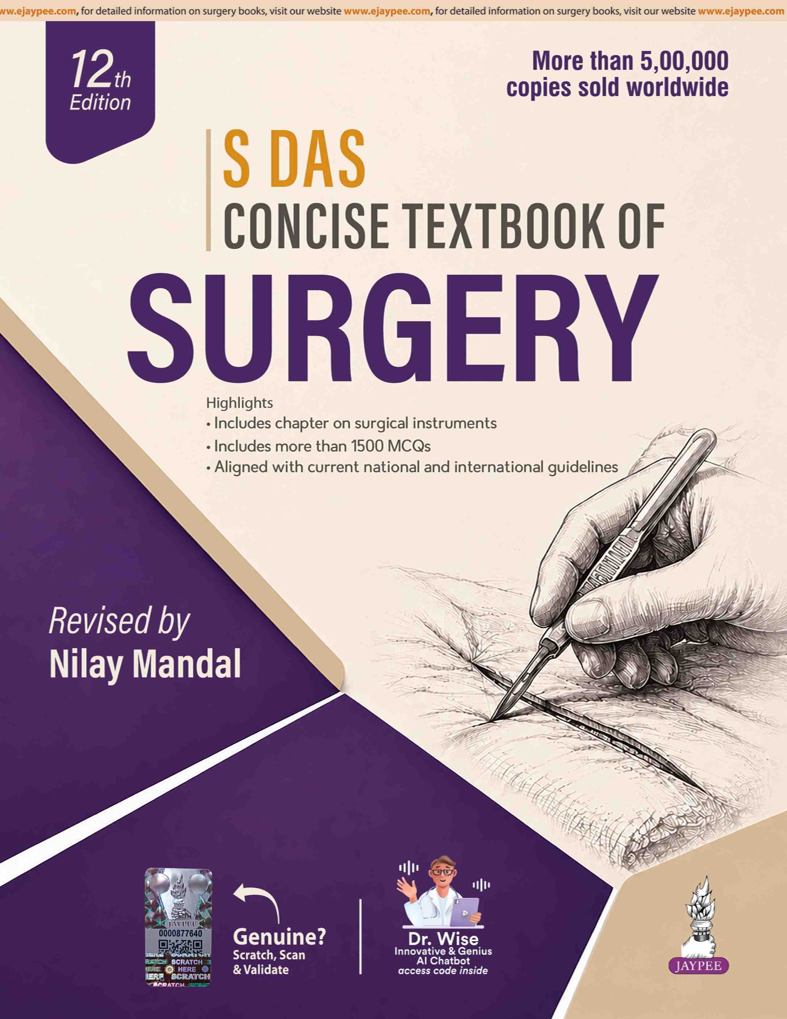 S Das Concise Textbook of Surgery 12th/2027