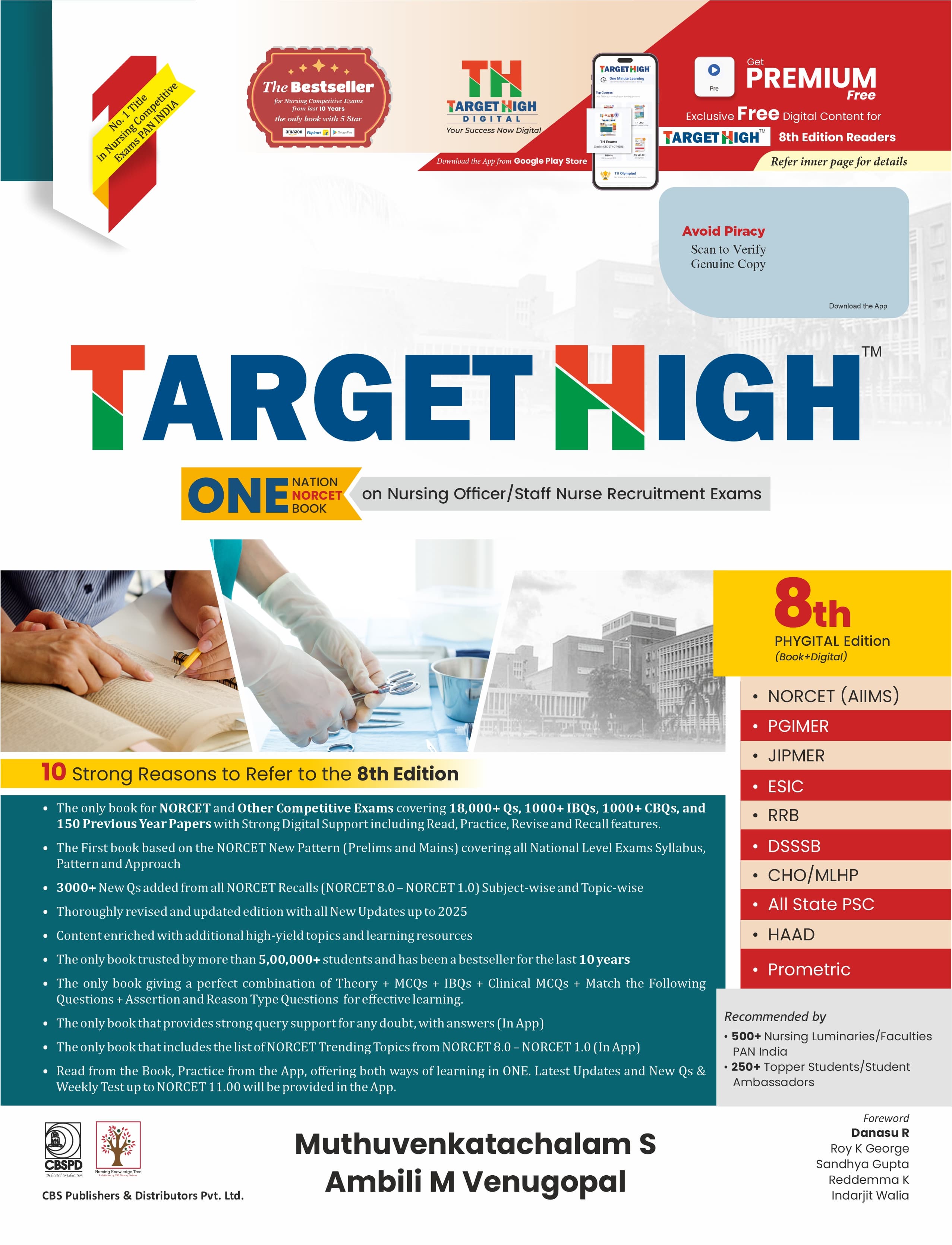 Target High NORCET Exam – One Nation One Book for Nursing Officer & Staff Nurse 8th/2026