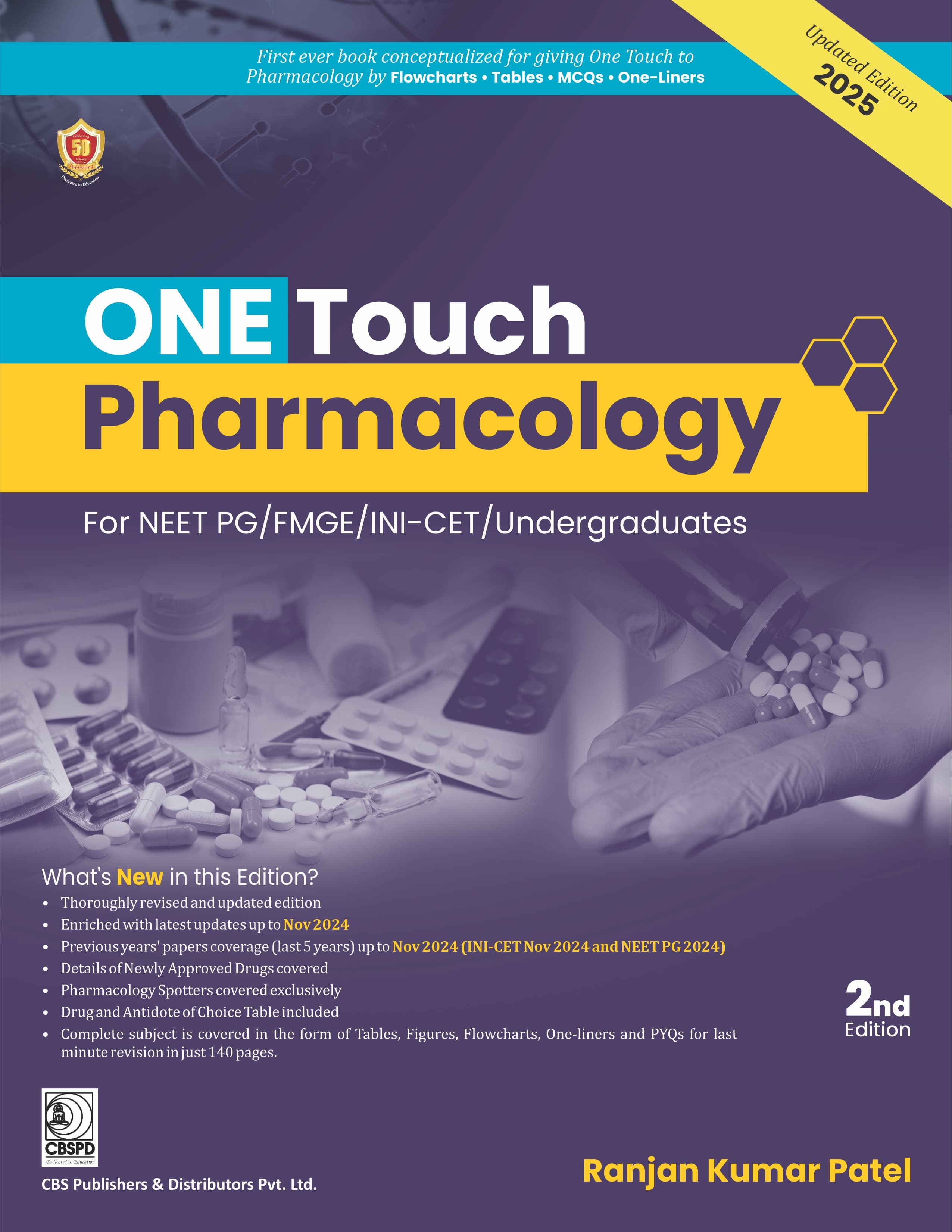 One Touch Pharmacology for NEET/NEXT/FMGE/INI-CET 2nd/2025