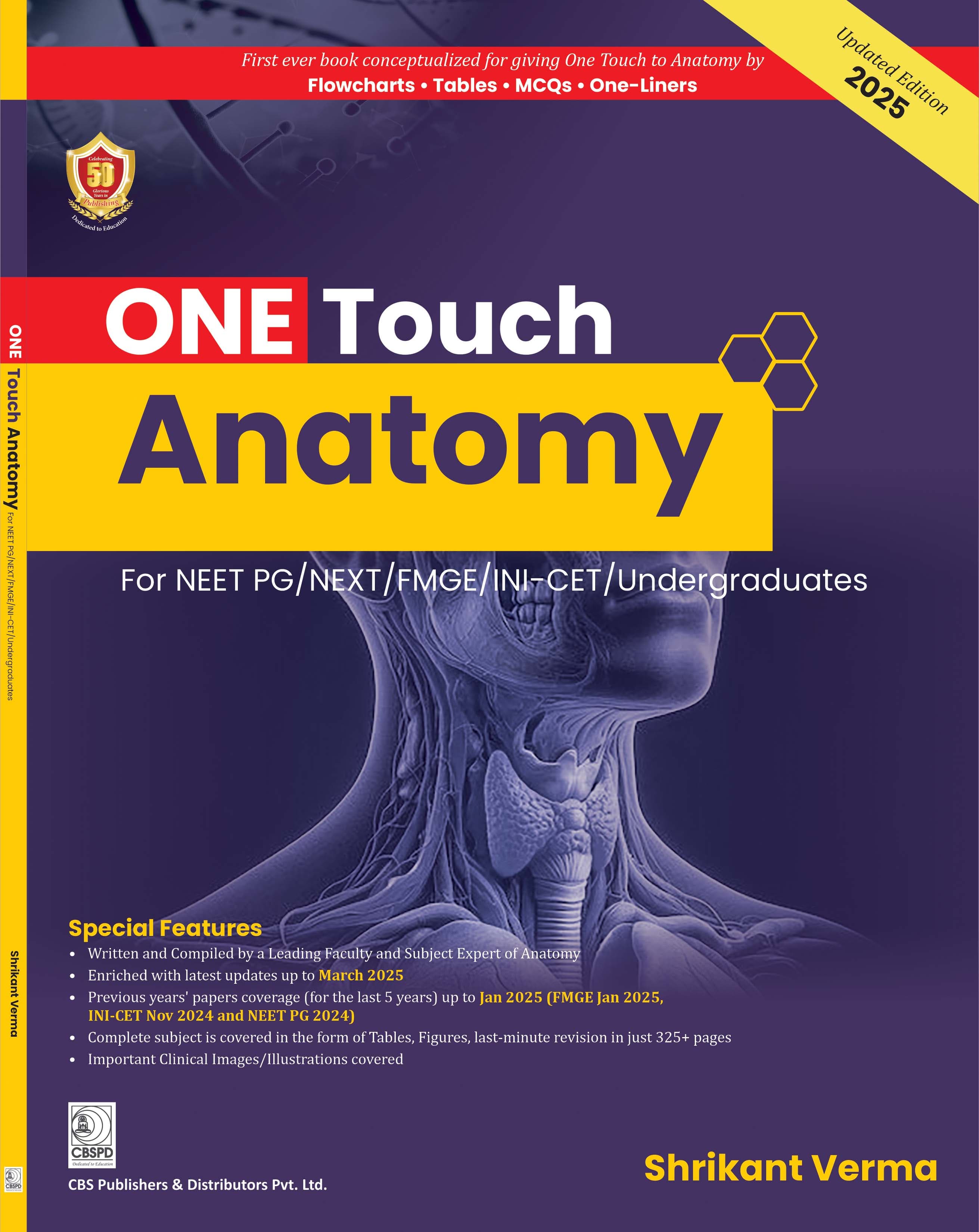 One Touch Anatomy for NEET/NEXT/FMGE/INI-CET 1st/2025