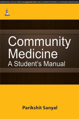 Community Medicine A Students Manual 1st/2015