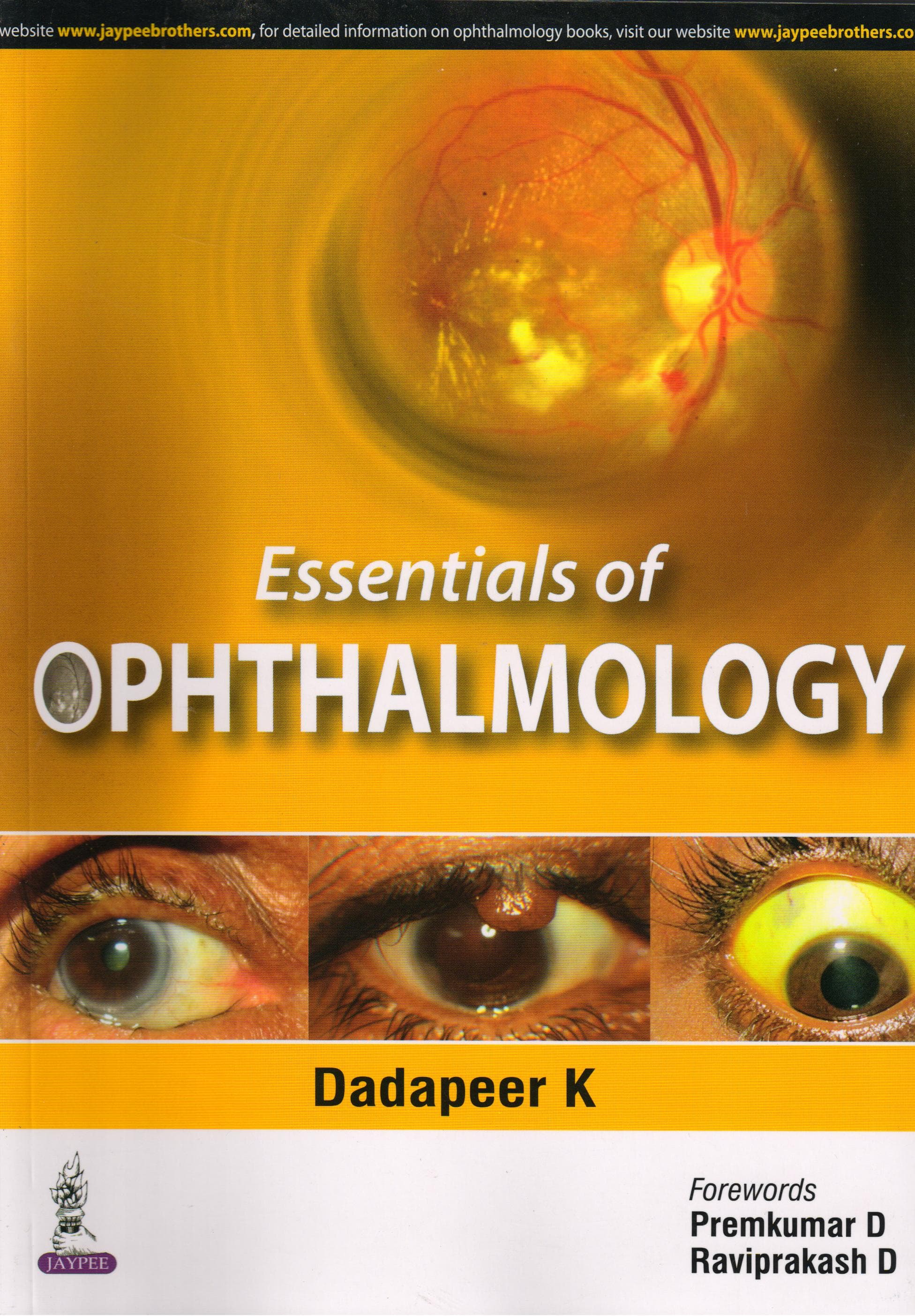 Essentials Of Ophthalmology 1st/2015