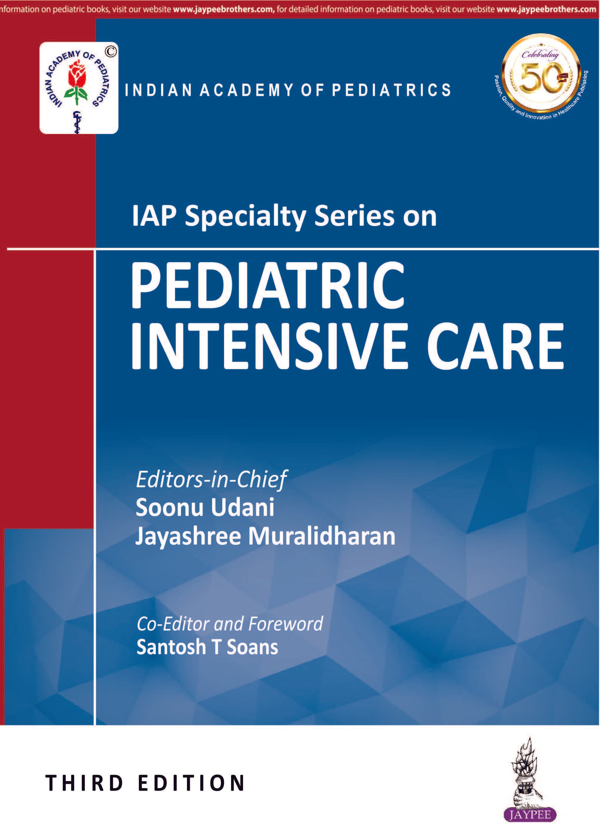 IAP Specialty Series on Pediatric Intensive Care 3rd/2019