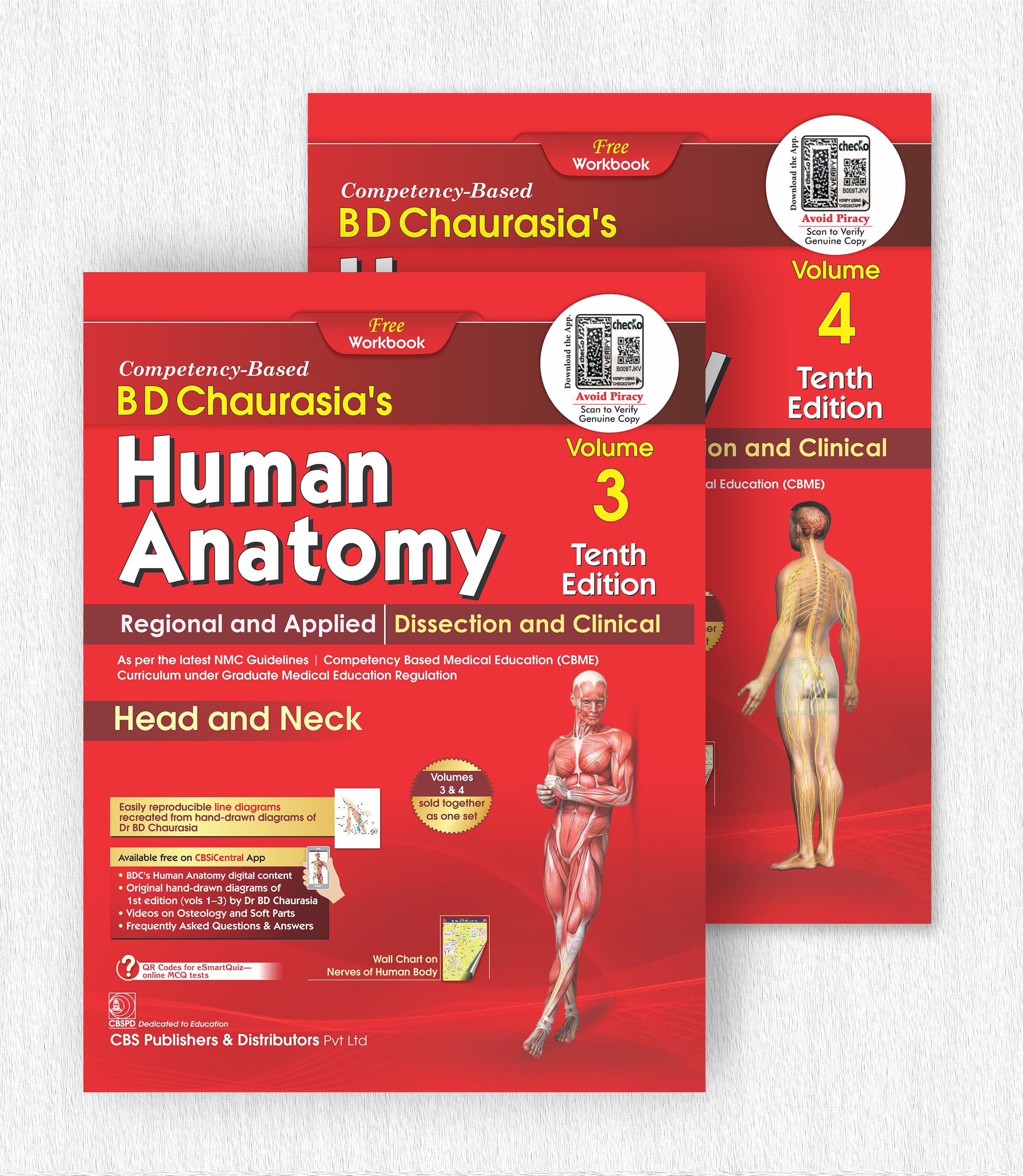 Chaurasias Human Anatomy Head & Neck 10th/2025 (Vols 3 & 4)