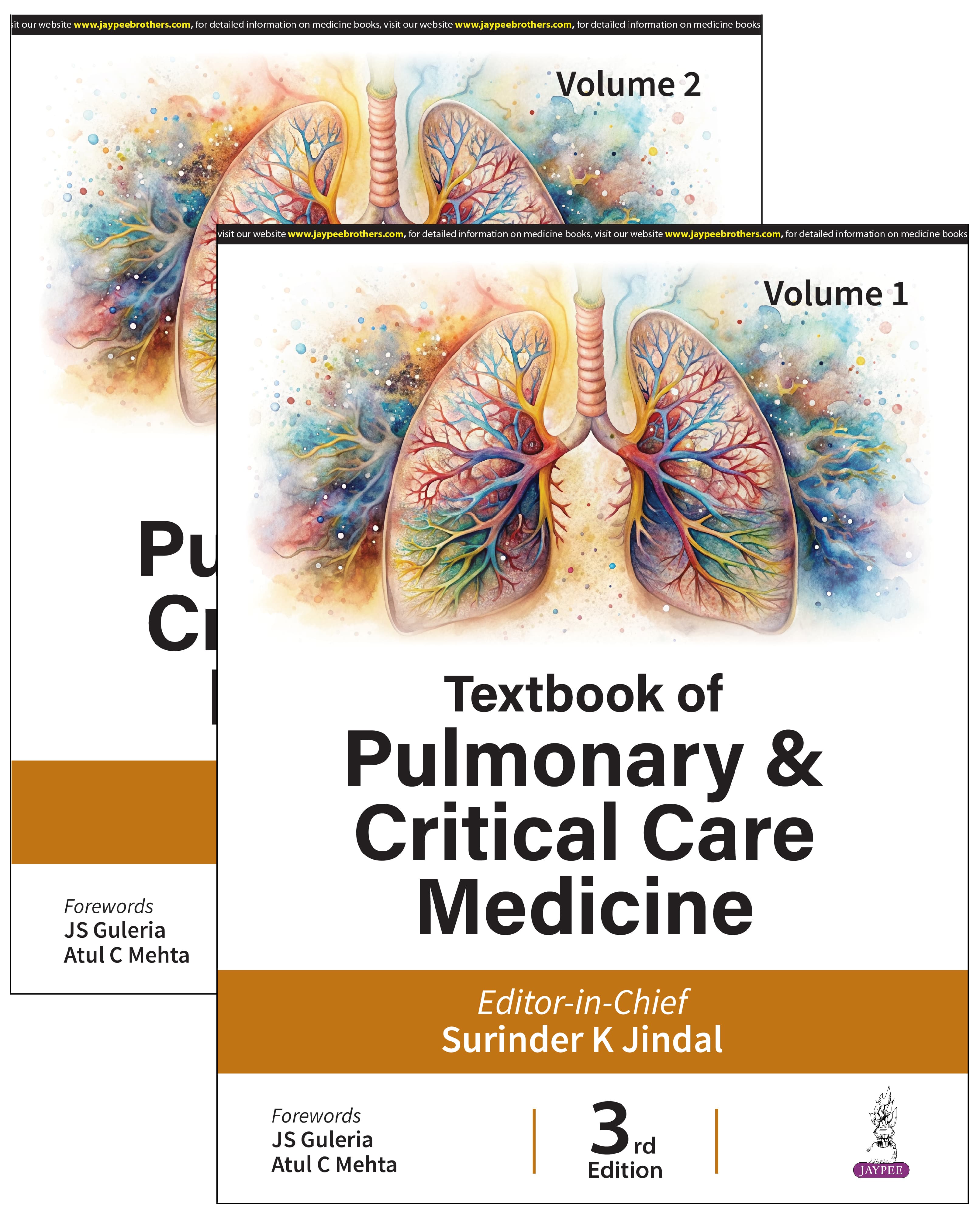 Textbook of Pulmonary and Critical Care Medicine 3rd/2025 (2 Vols)