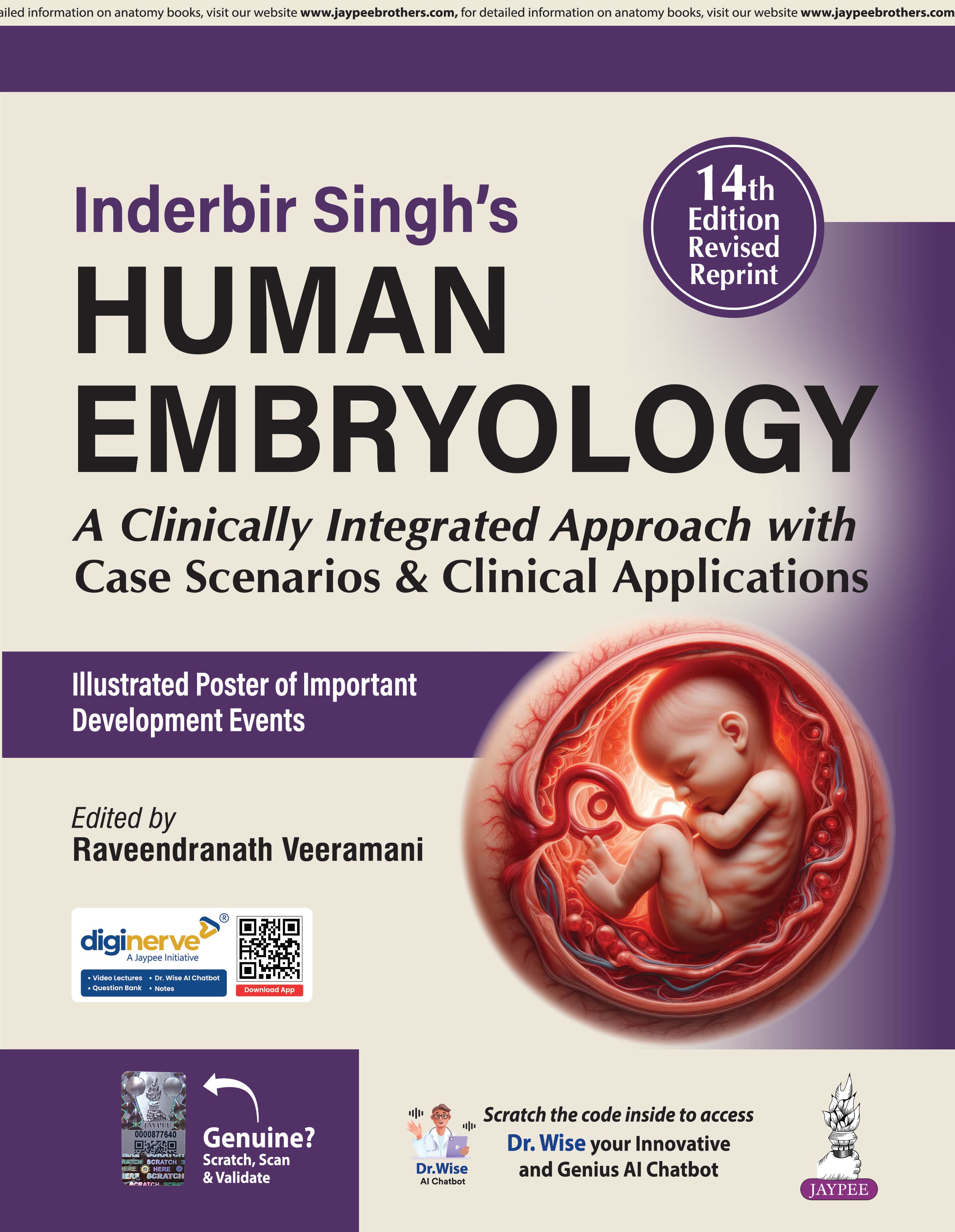 Inderbir Singh’s Human Embryology 14th/2025 (Revised Reprint)