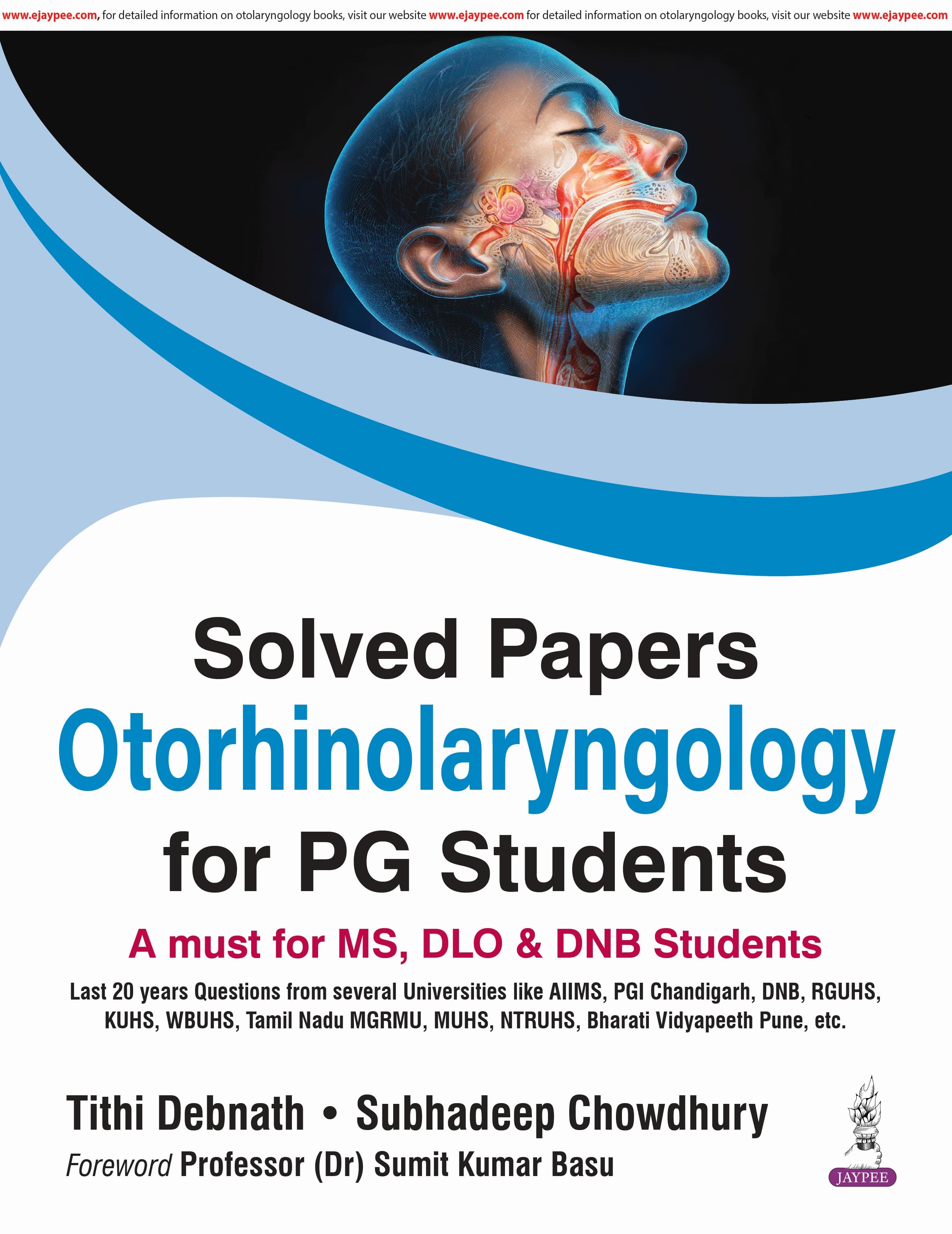Solved Papers Otorhinolaryngology for PG Students 1st/2026