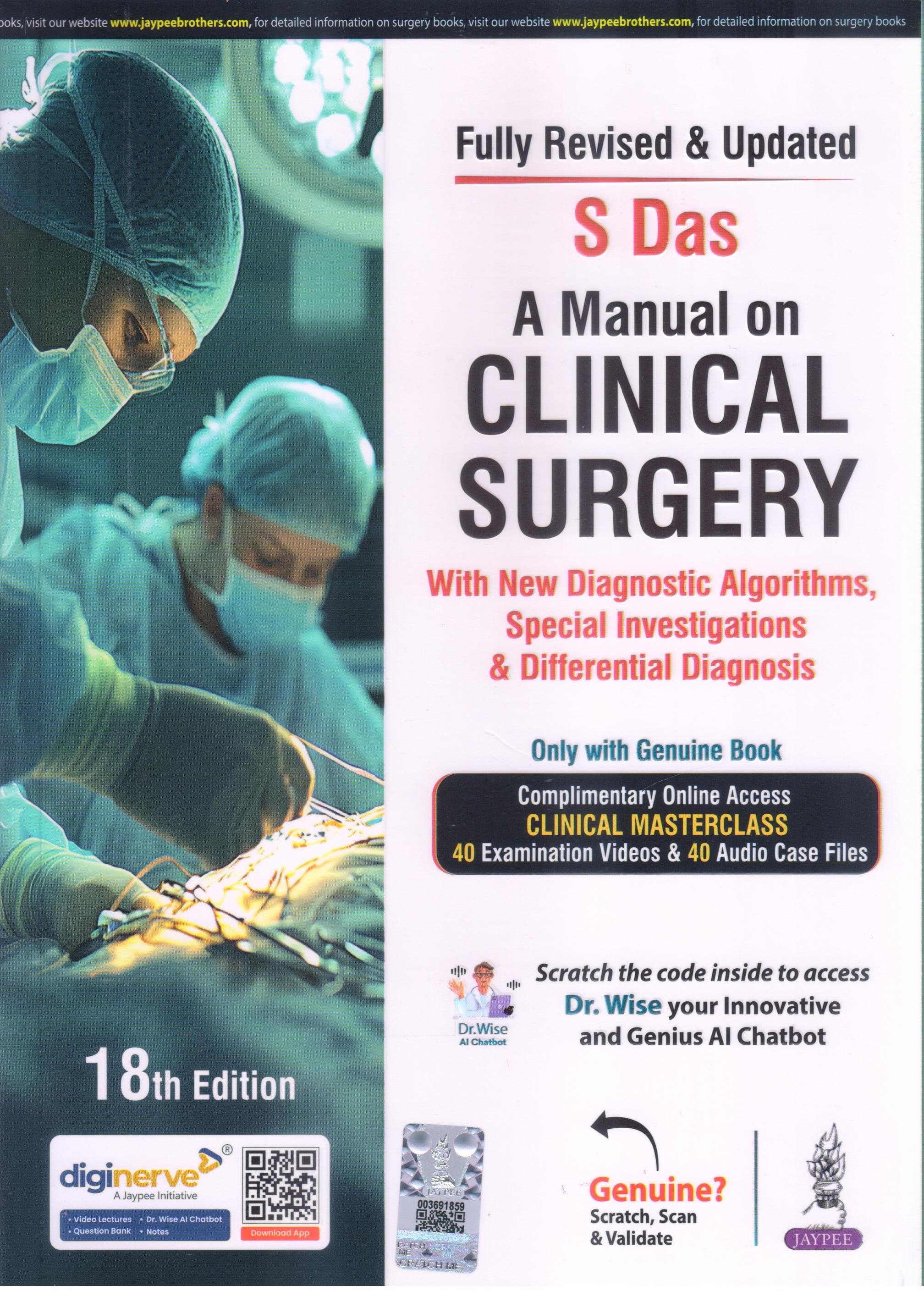 Manual on Clinical Surgery 18th/2025