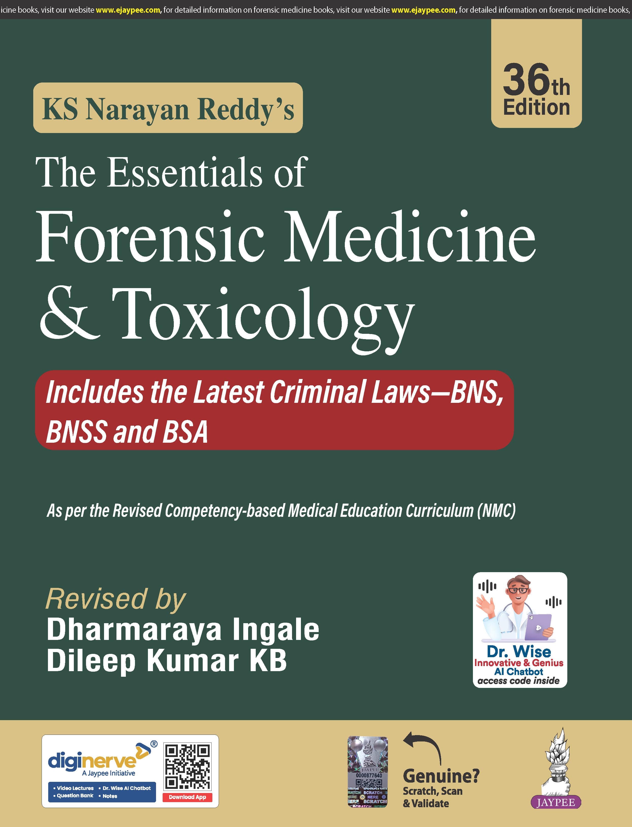 Essentials of Forensic Medicine and Toxicology 36th/2026