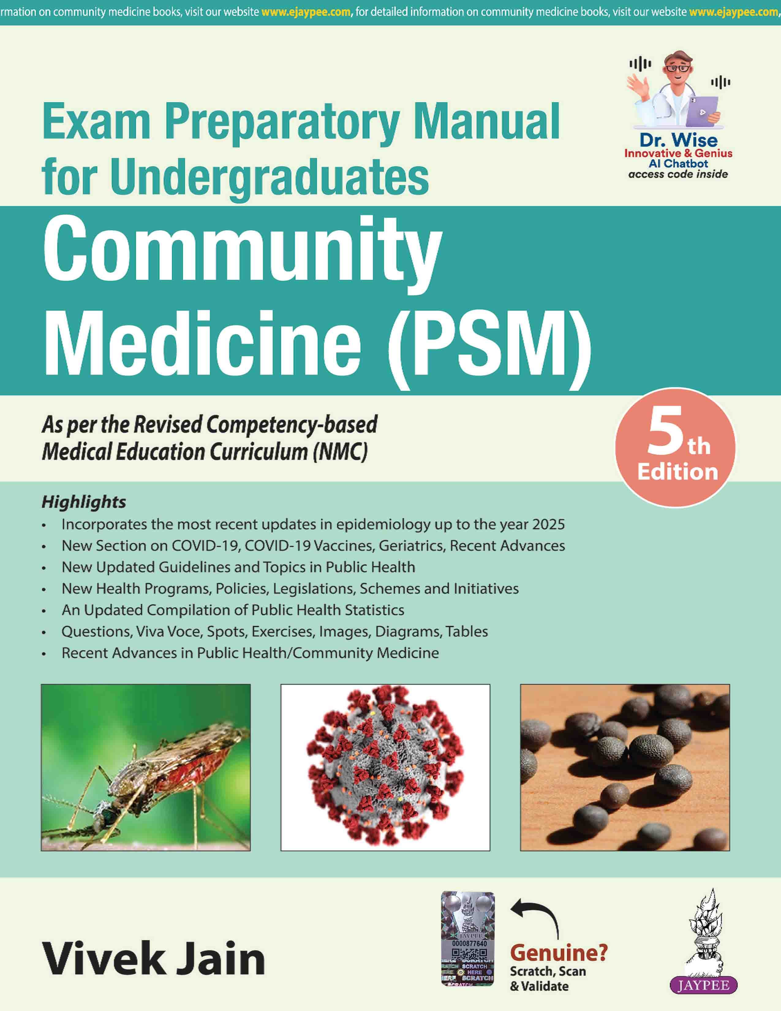Exam Preparatory Manual for Undergraduates Community Medicine (PSM) 5th/2026