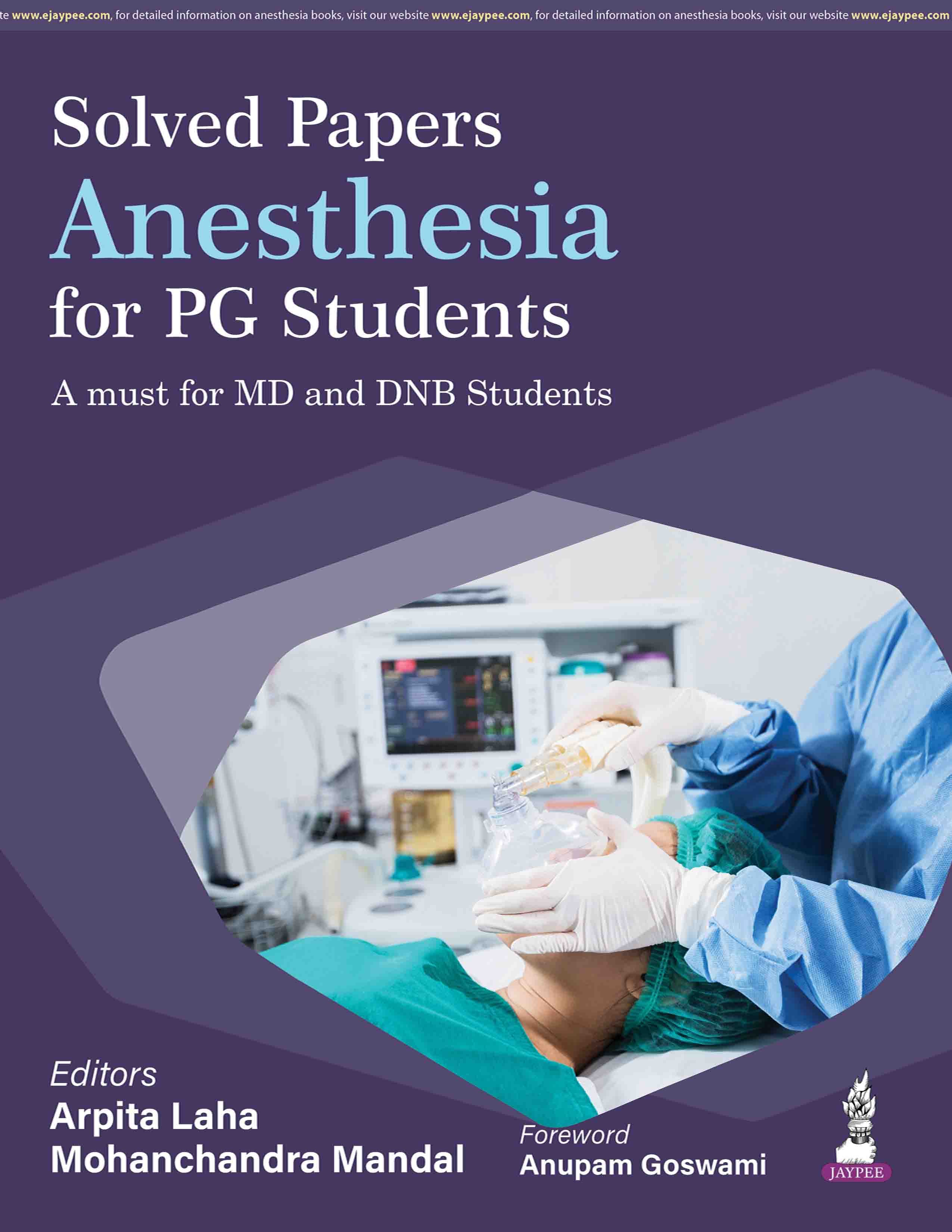 Solved Papers Anesthesia for PG Students 1st/2026