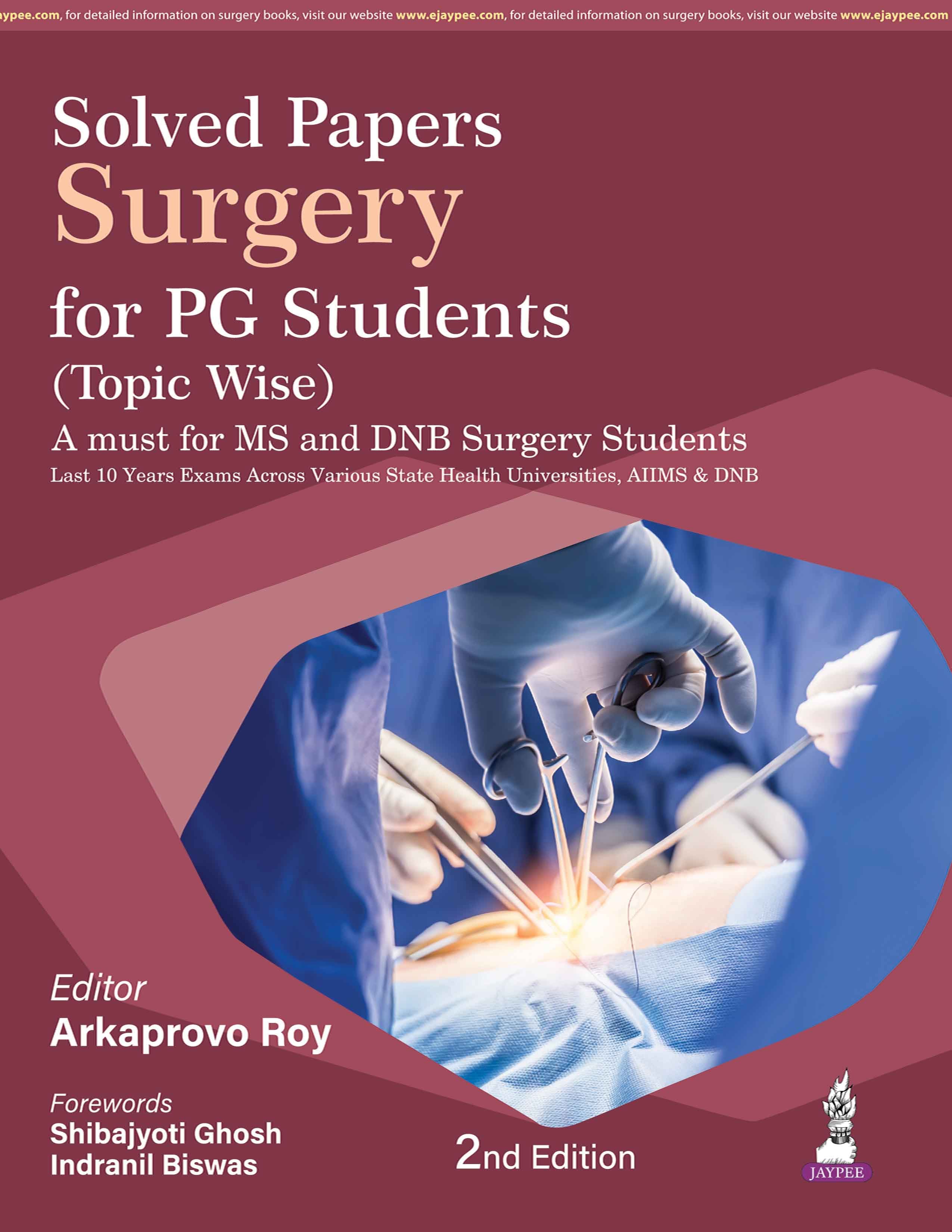Solved Papers Surgery for PG Students (Topic Wise) 2nd/2026
