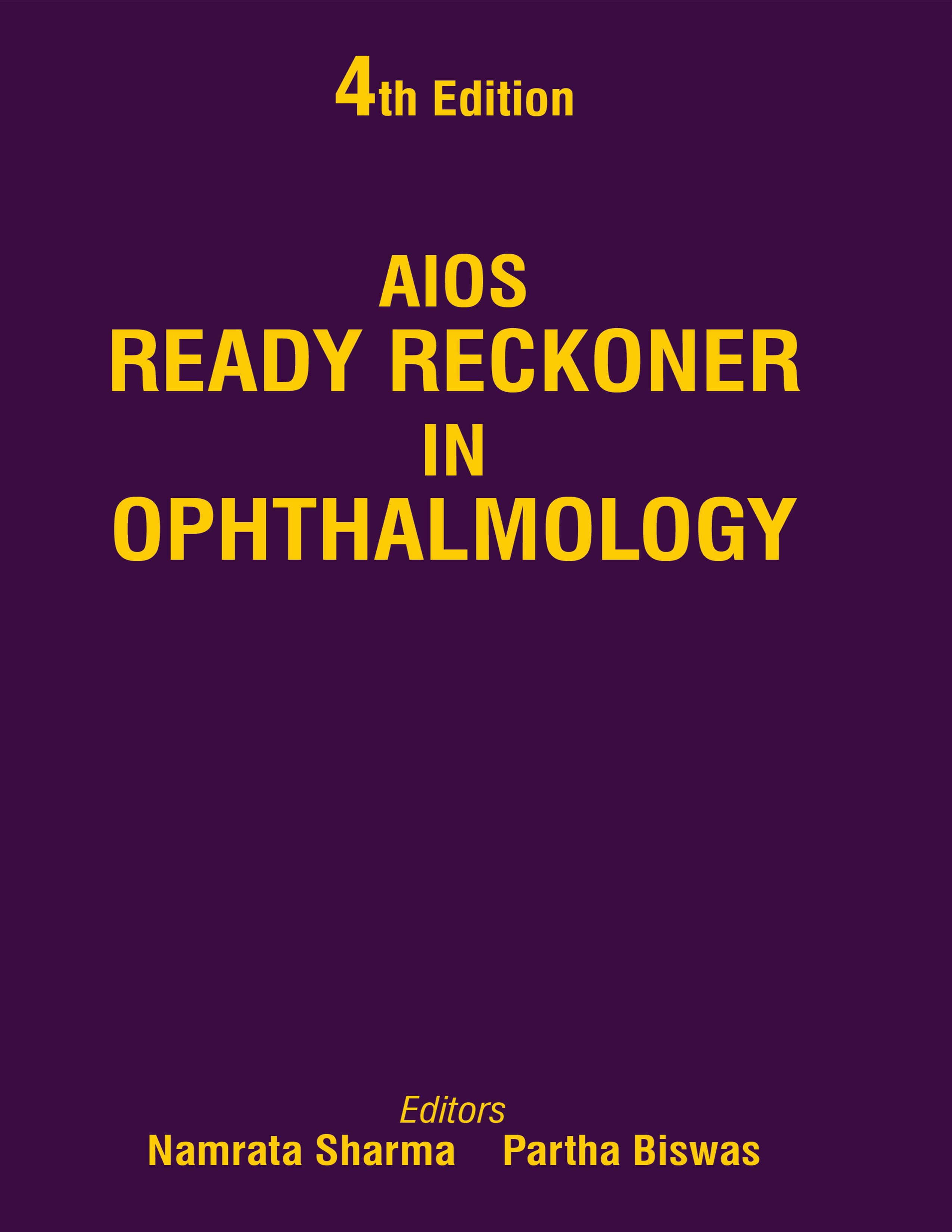AIOS Ready Reckoner in Ophthalmology 4th/2026