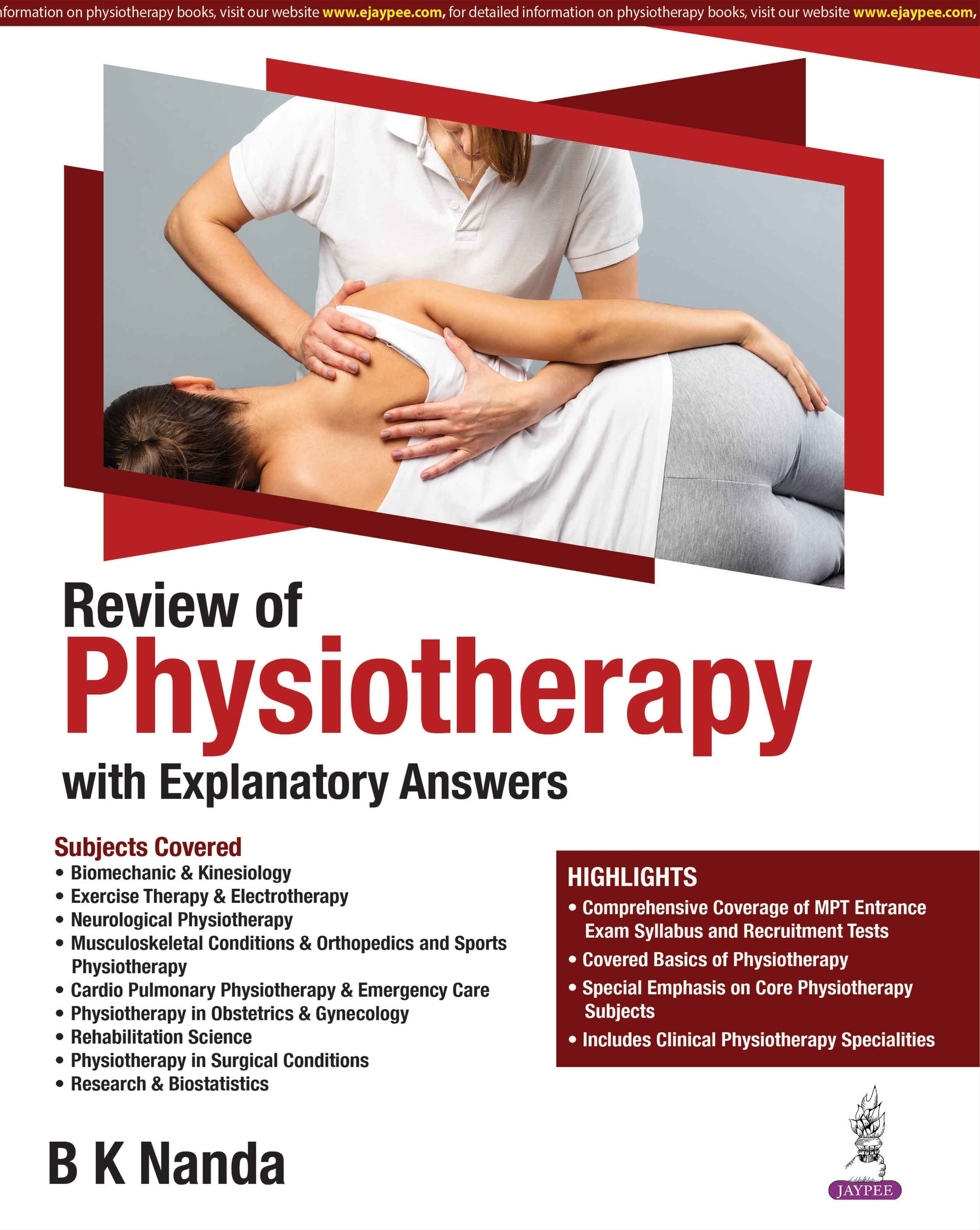 Review of Physiotherapy with Explanatory Answers 1st/2026