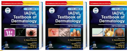 IADVL Textbook of Dermatology 5th/2022 (3 Vols. set)