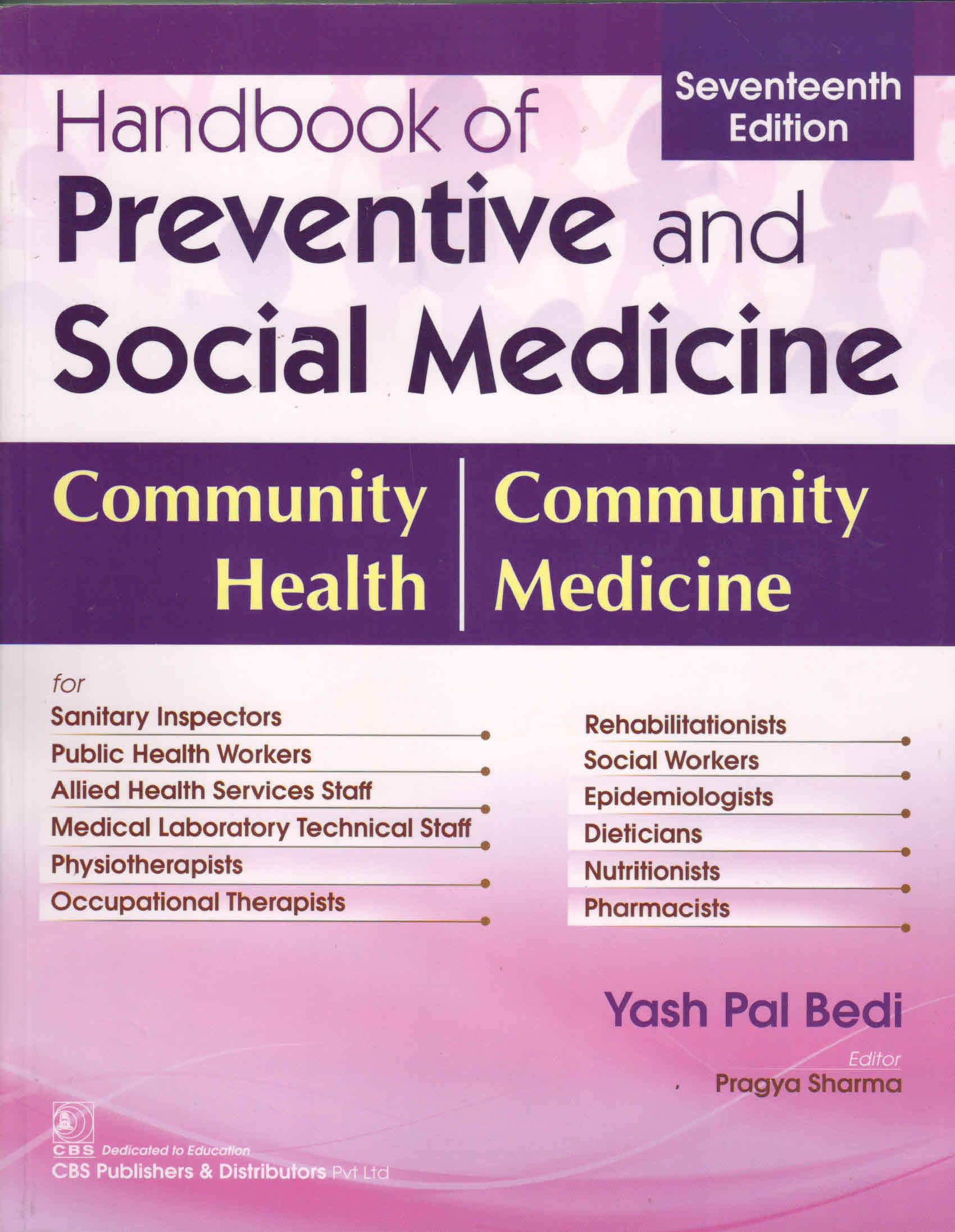 Handbook of Preventive and Social Medicine 17th/2018