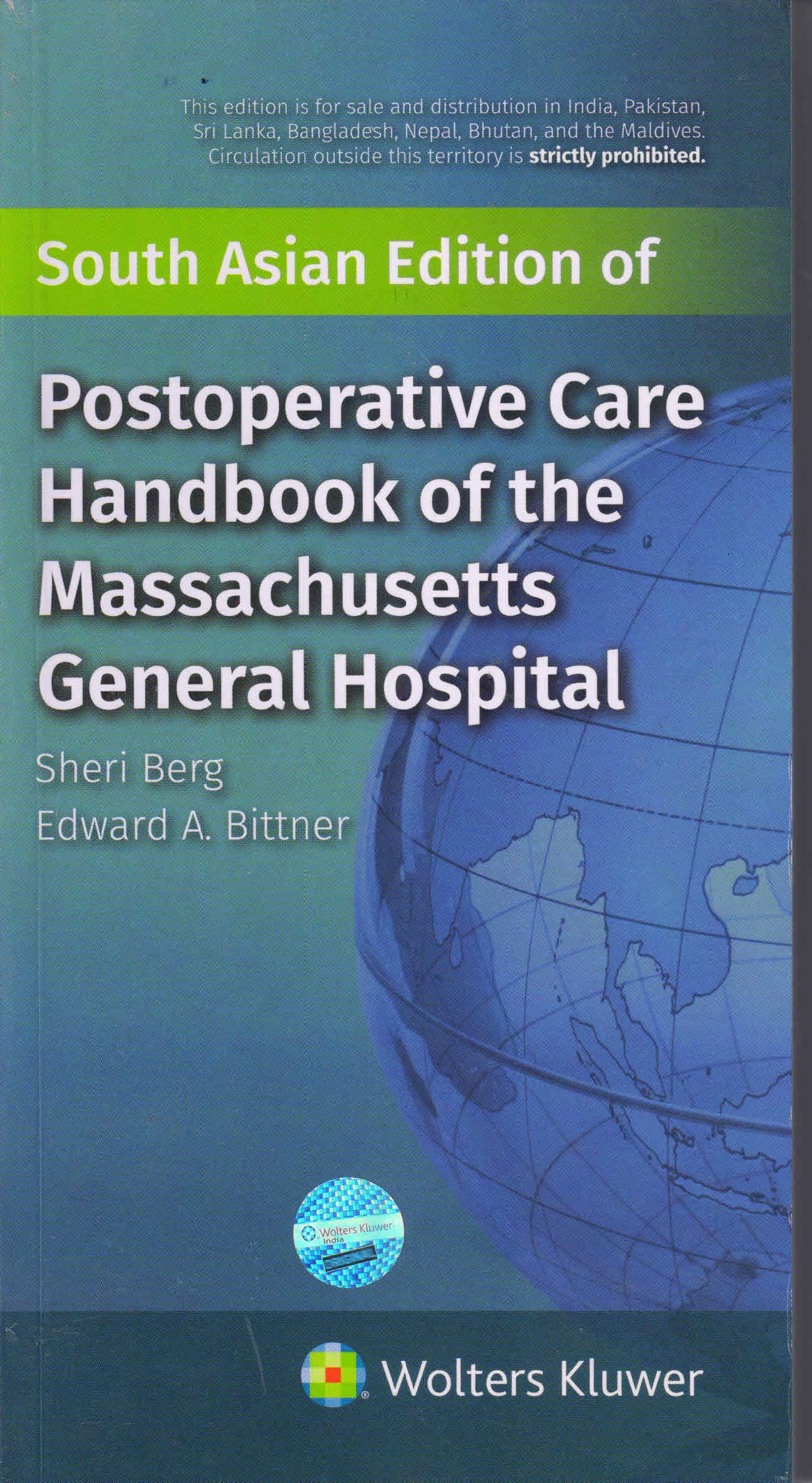 Postoperative Care Handbook of the Massachusetts General Hospital 1st/2018