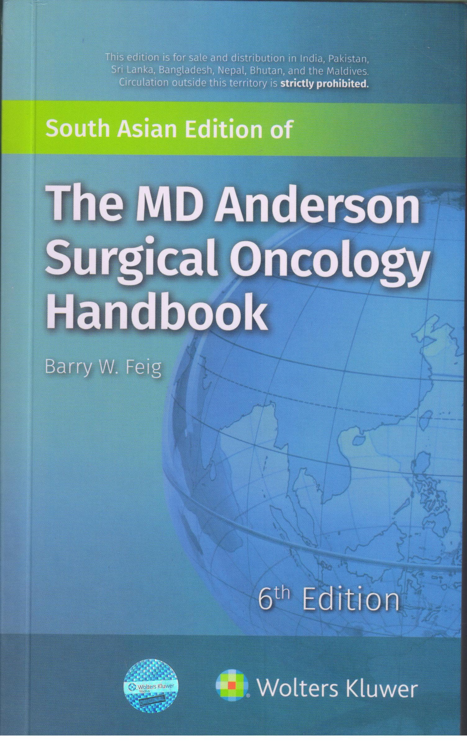 MD Anderson Surgical Oncology Handbook 6th SAE/2018