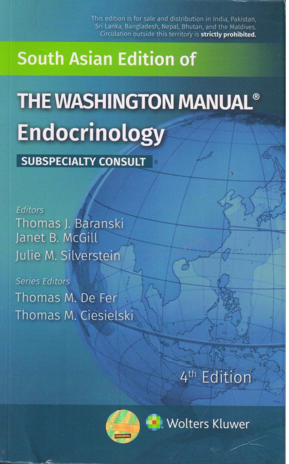 Washington Manual Endocrinology Subspecialty Consult 4th SAE/2019