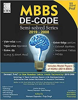 MBBS Decode Semi Solved Series 2nd Prof 1st/2019
