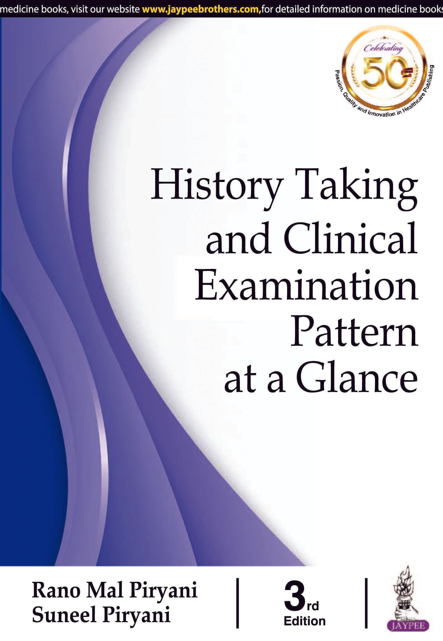 History Taking and Clinical Examination Pattern at a Glance 3rd/2019