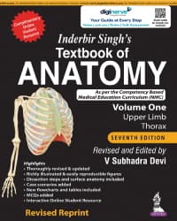 Inderbir Singh's Textbook of Anatomy 7th Revised/2022 (Vol. 1)