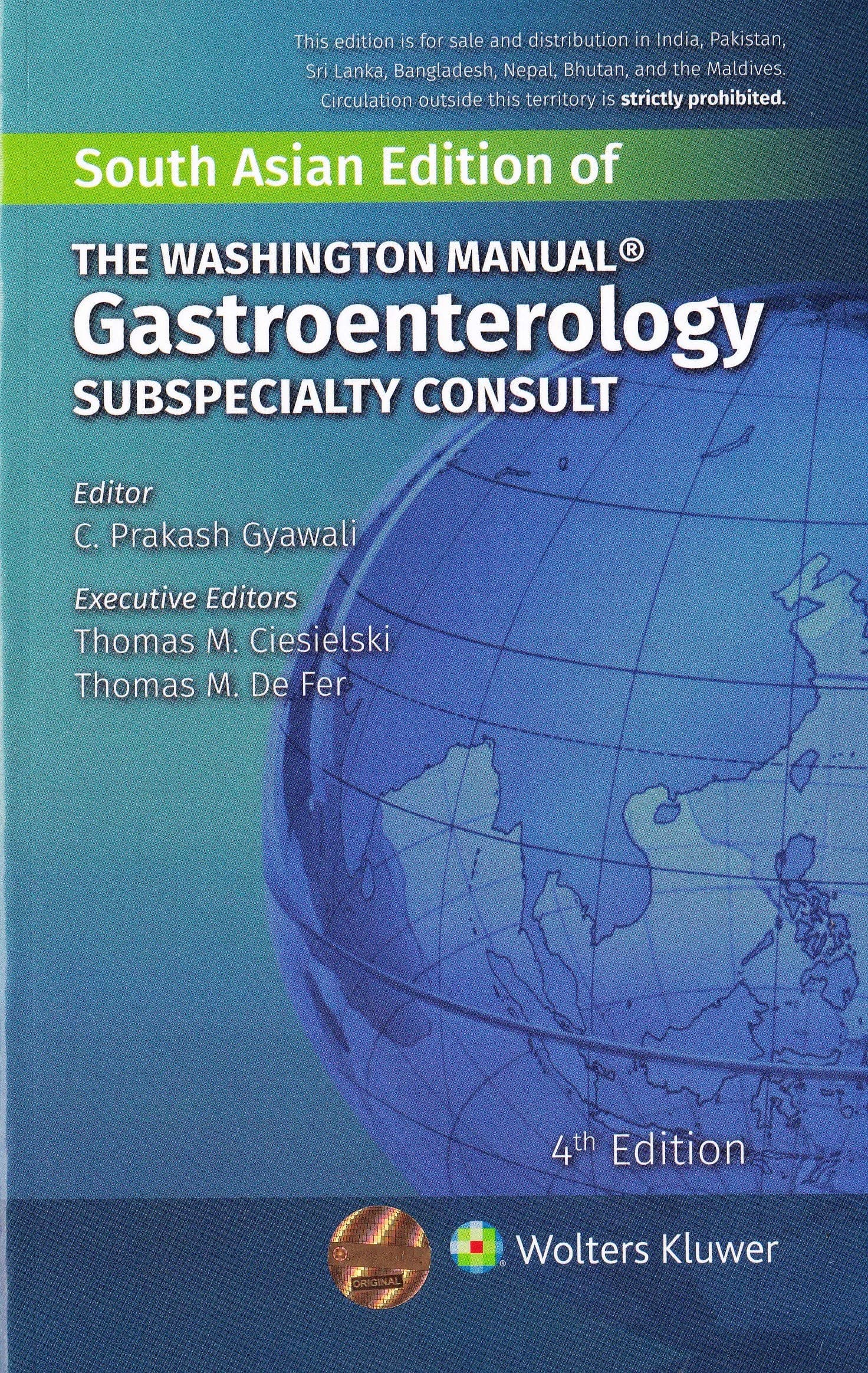 Washington Manual Gastroenterology Subspecialty Consult 4th SAE/2021