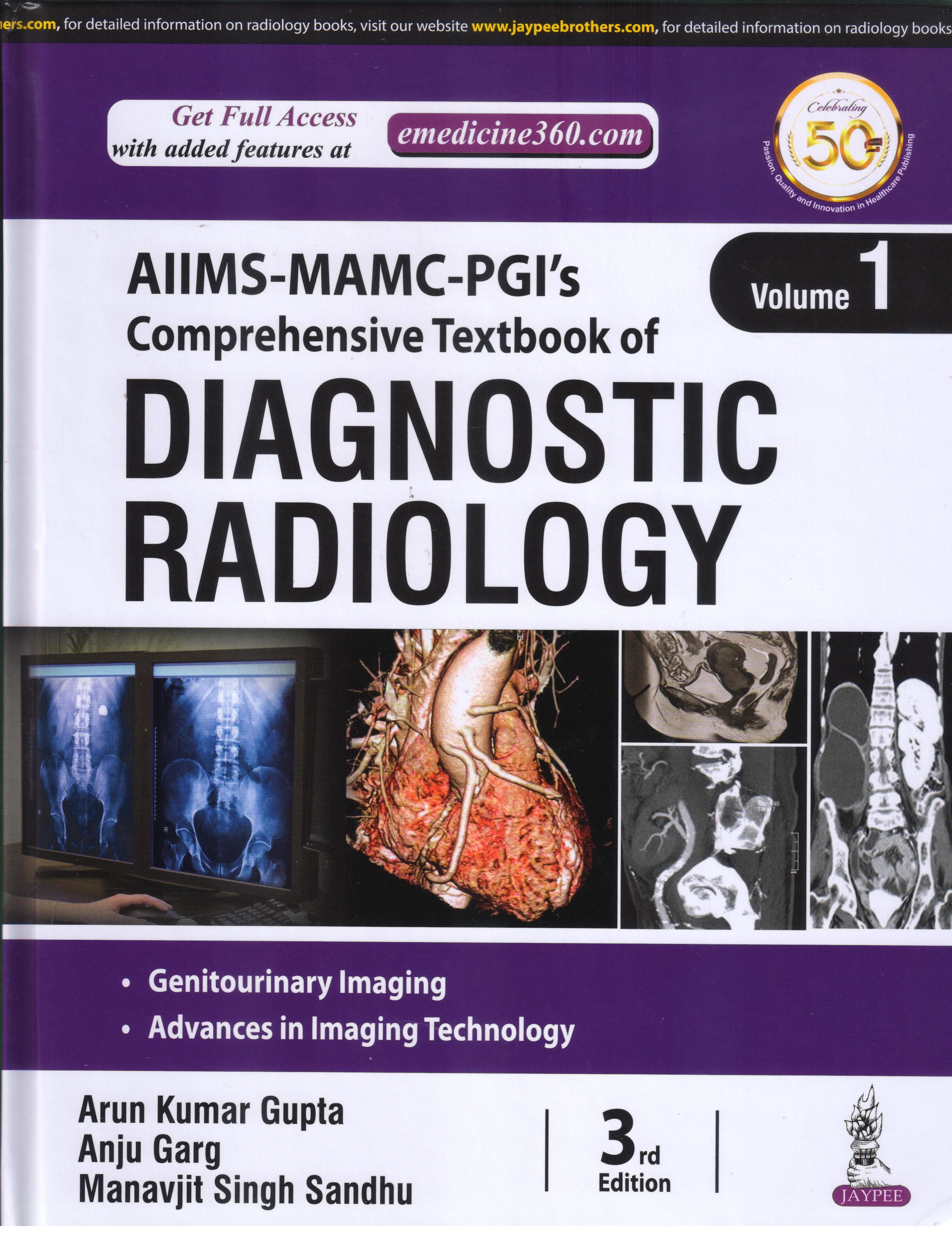 AIIMS MAMC PGI's Comprehensive Textbook of Diagnostic Radiology 3rd/2021 (4 Vols)