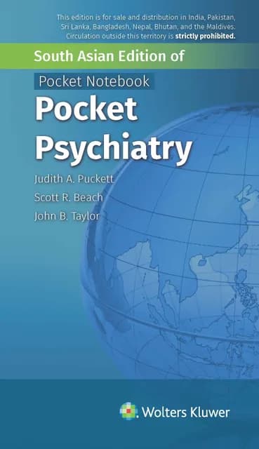 Pocket Psychiatry 1st SAE/2022