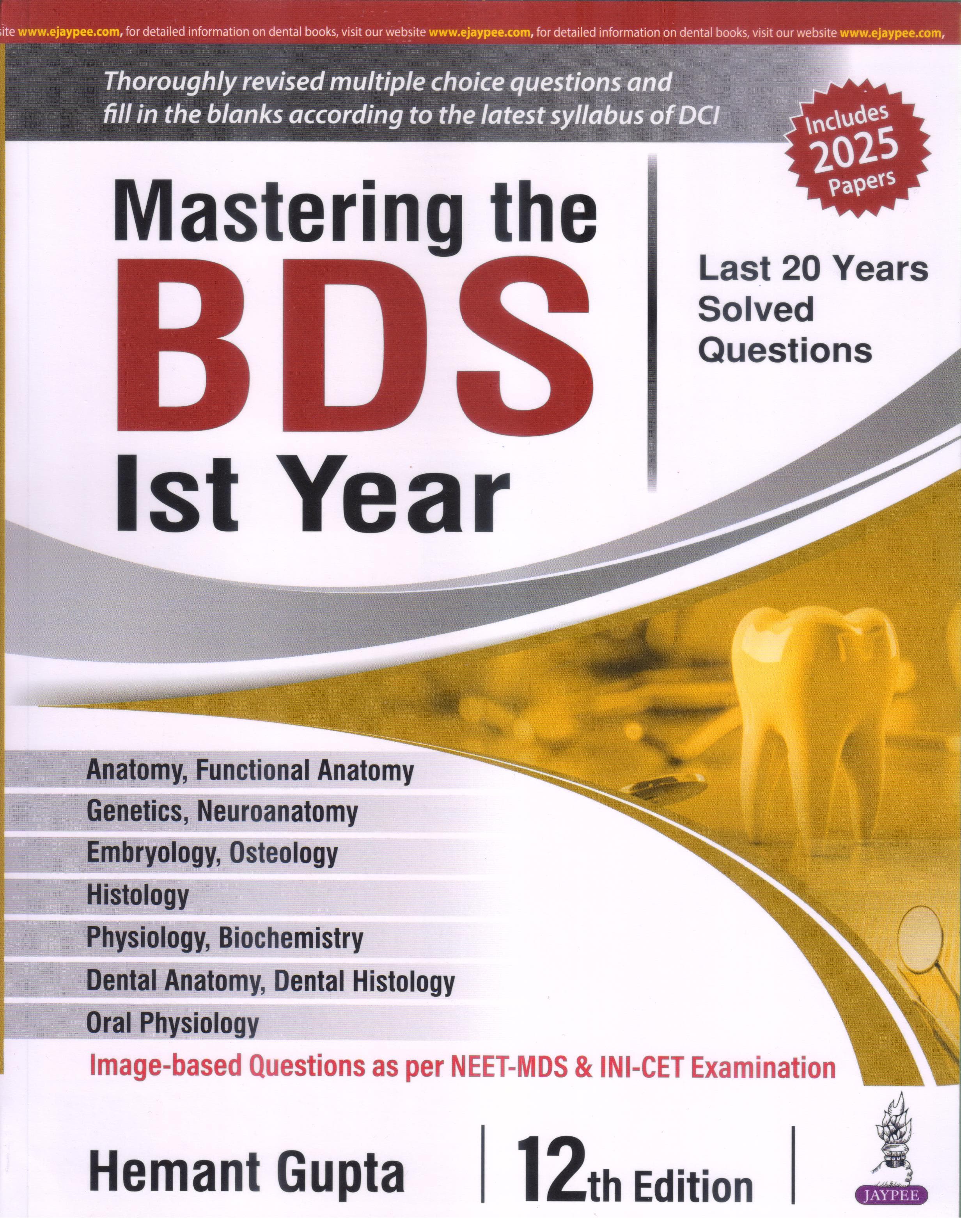 Mastering the BDS Ist Year 12th/2026
