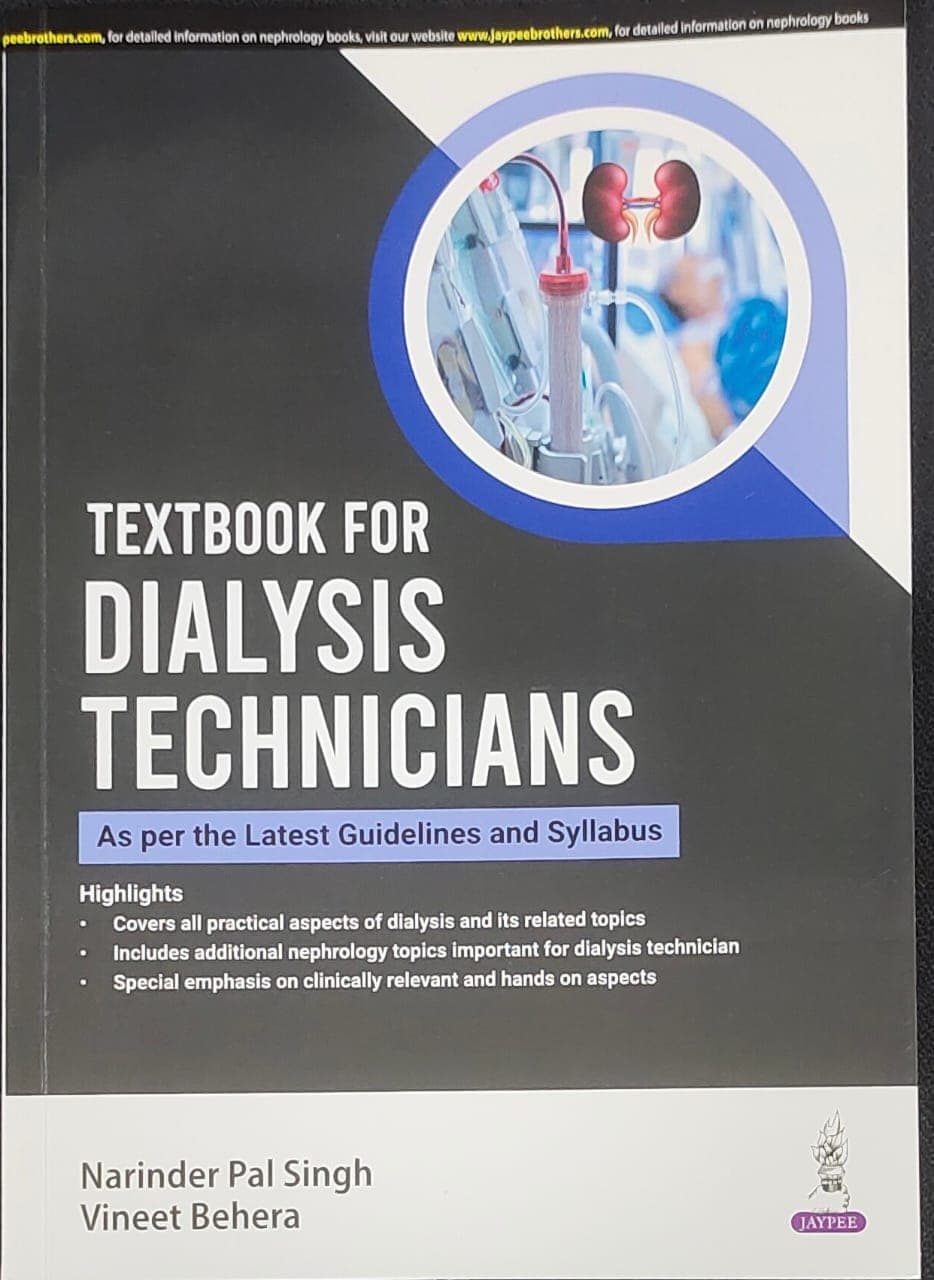Textbook for Dialysis Technicians 1st/2024
