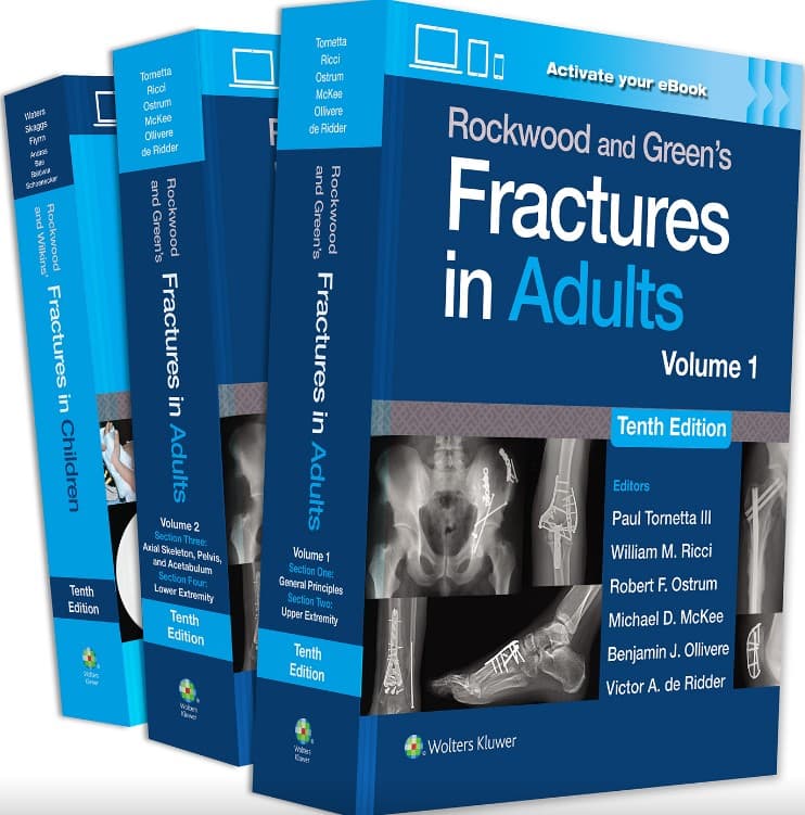 Rockwood and Green Fractures in Children and Adults 10th/2024 (3 Vols) US Edition